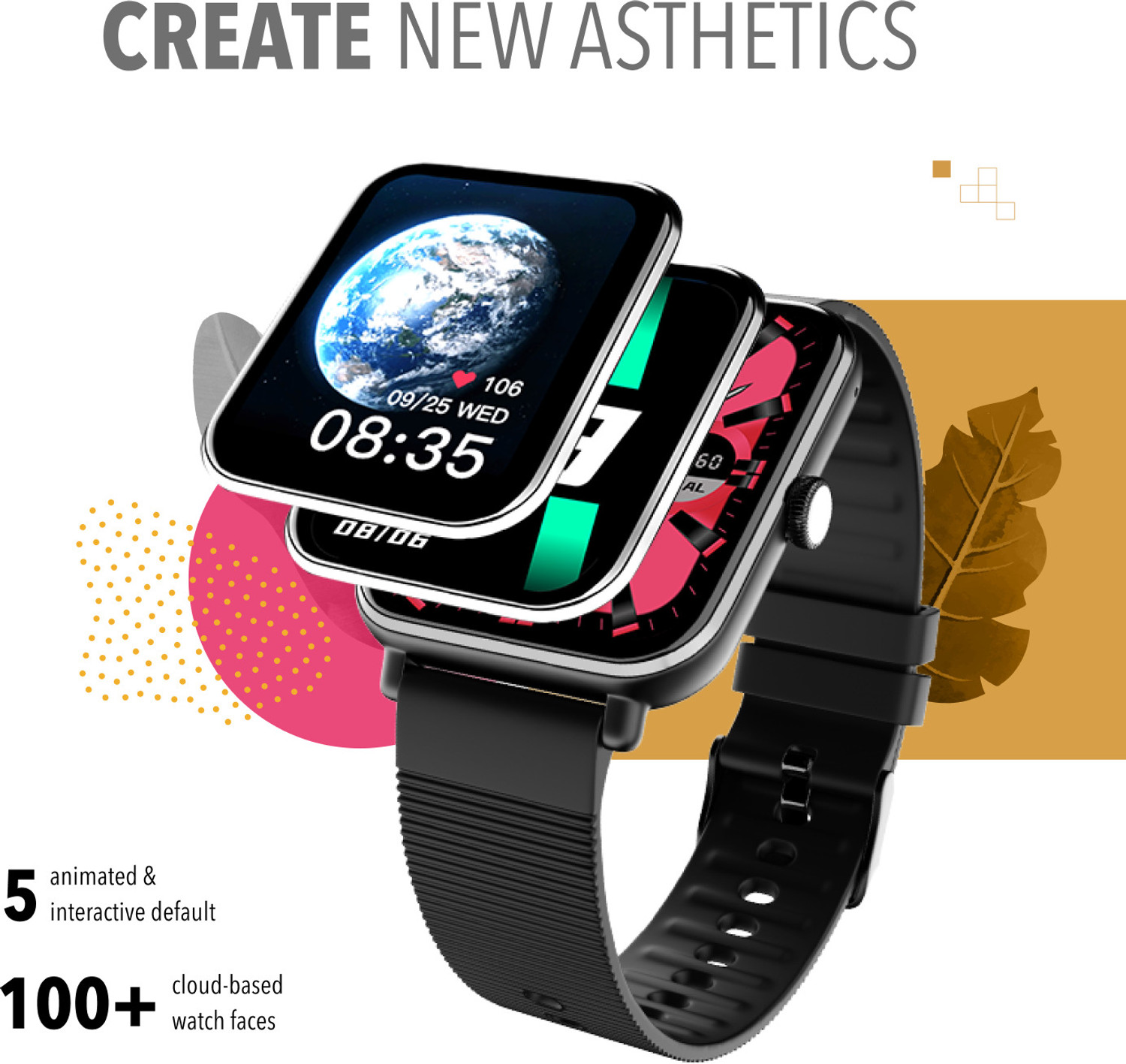 Image of alt GOAT, 1.78 AMOLED Display, Single Chip Bluetooth Calling, 100+ Watchfaces, IP68 Smartwatch
