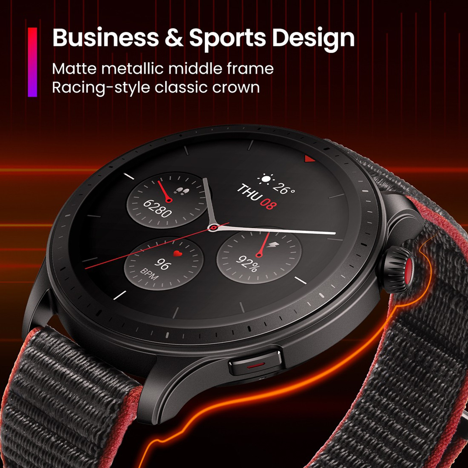 Image of AMAZFIT GTR 4 1.43AMOLED display Bluetooth calling & 6 satellite GPS positioning system Smartwatch