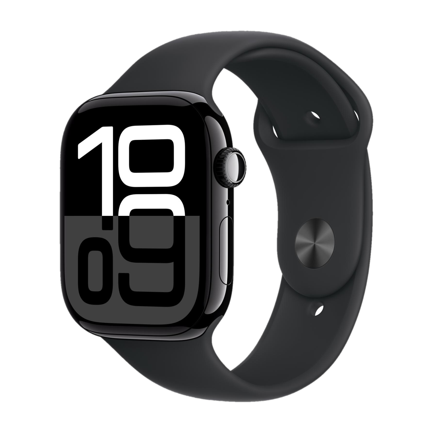 Apple Watch Series 10 GPS 46mm Jet Black Aluminium with Black Sport Band