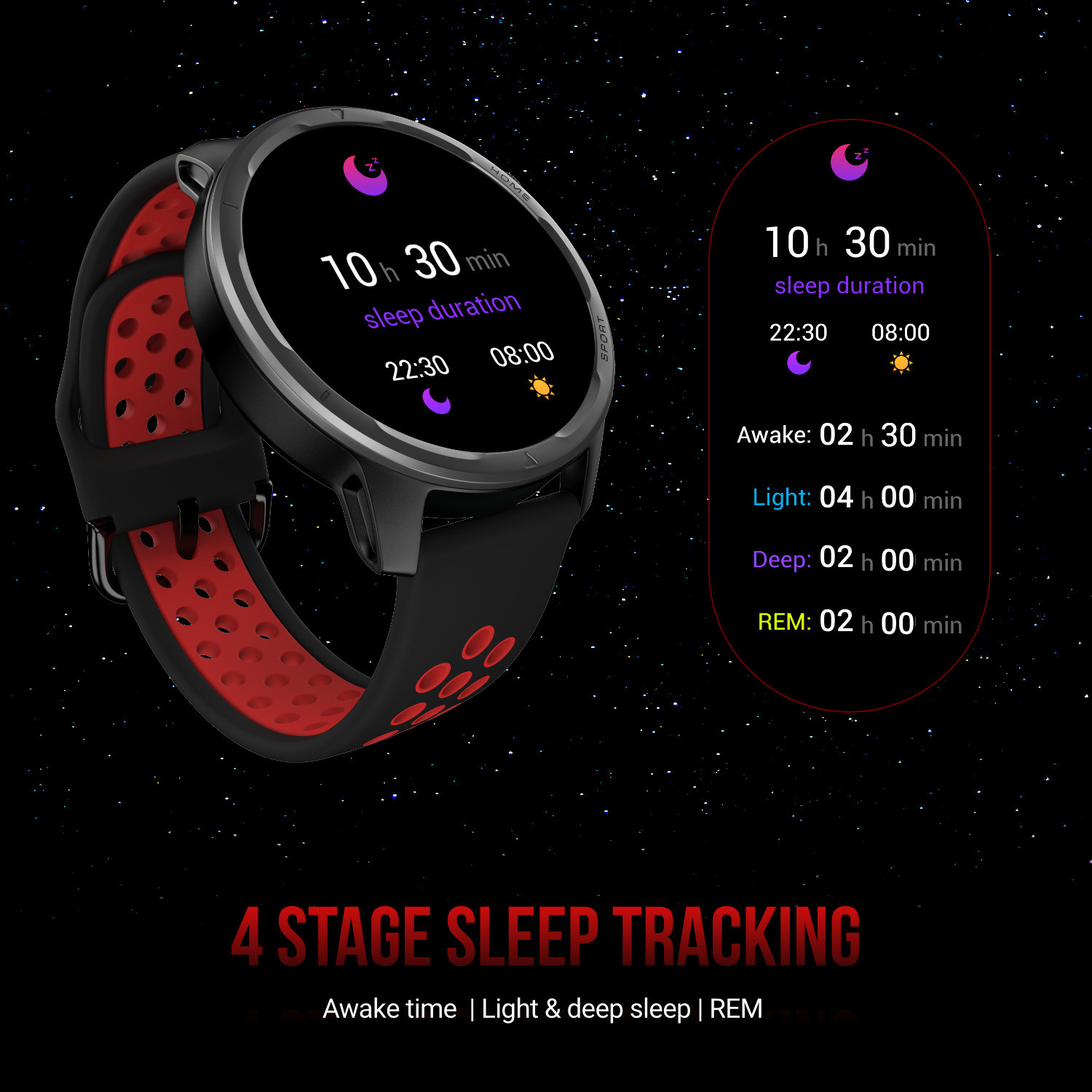 Image of Noise Bounce by Hrithik Roshan, 1.39 inch Round ,100+ Sports Modes, Dual Tone Strap Smartwatch