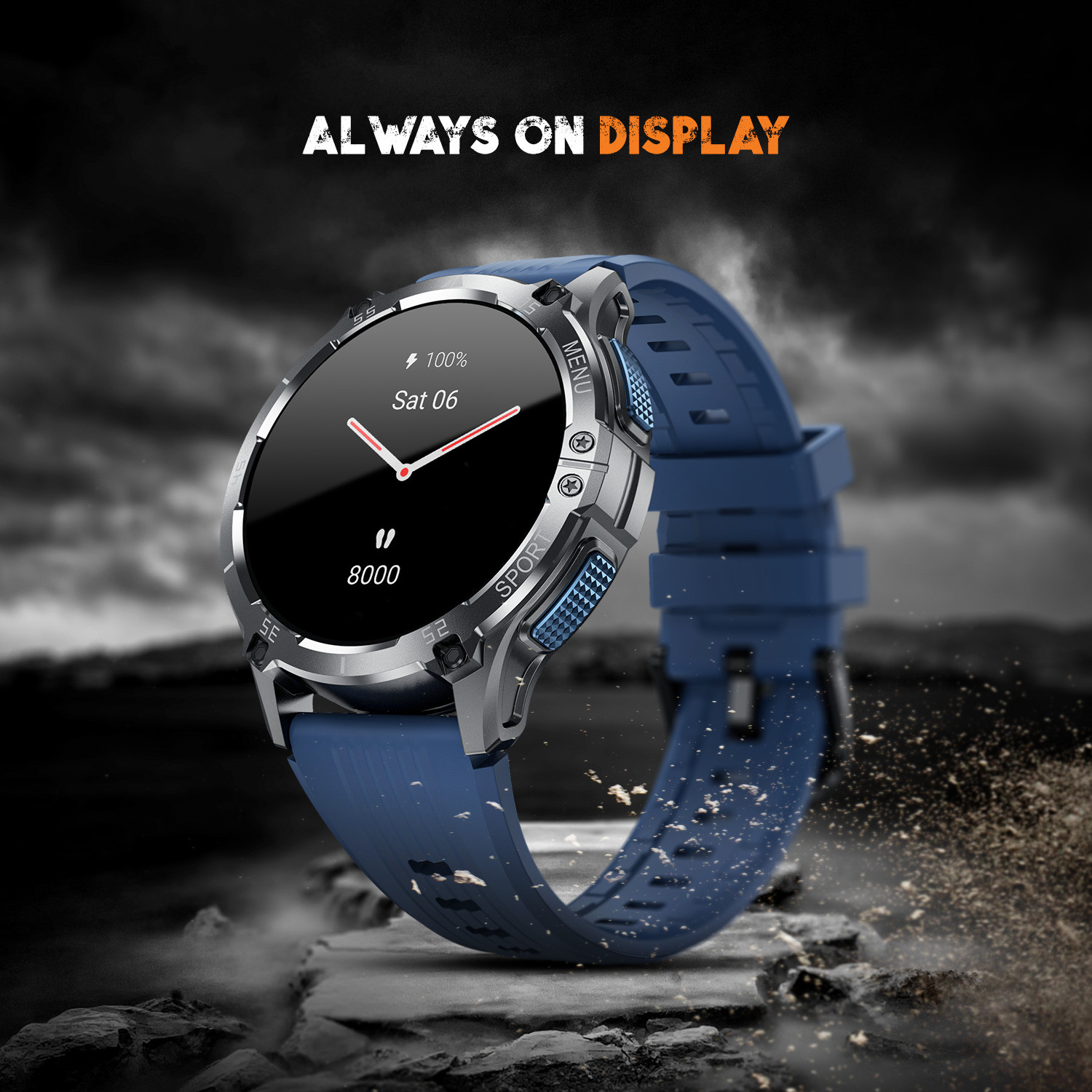 Image of Noise Force Plus 1.46'' AMOLED Always-On Display with Bluetooth Calling, Rugged Build Smartwatch