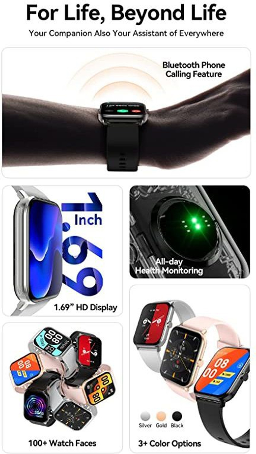Image of Minix Vega Lite Calling SmartWatch 1.69 HD Display Smartwatch