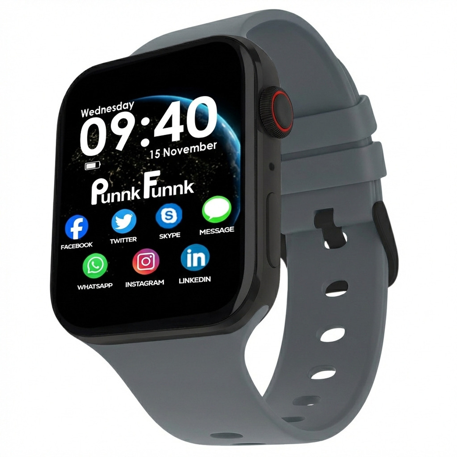 PunnkFunnk T-Storm Bluetooth Calling 1.99"Amoled Display, Free Strap, IP68, 5 days Battery Smartwatch
