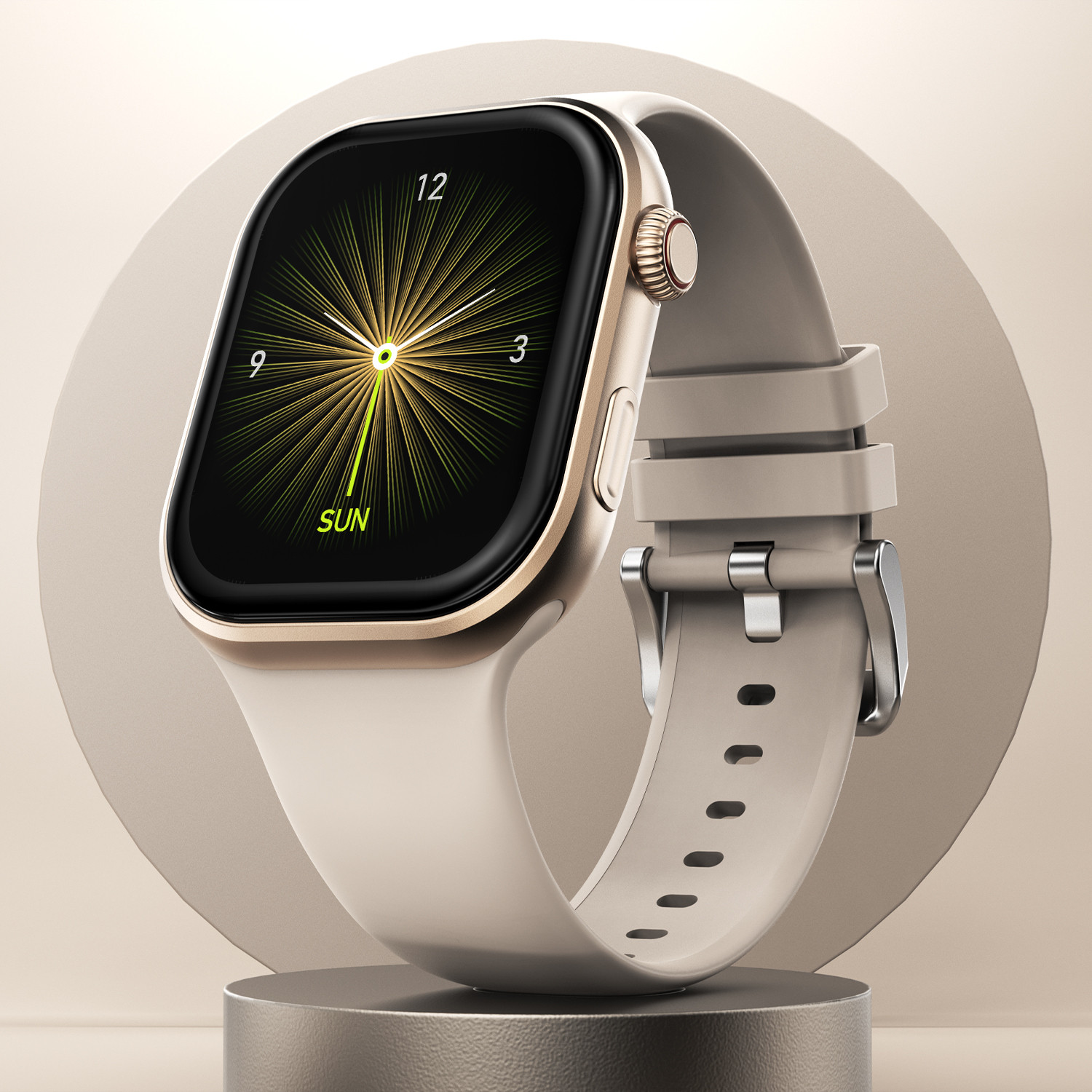 Fire-Boltt Brillia 51.3mm (2.02) Largest AMOLED Display,Bluetooth Calling,Voice Assistance Smartwatch
