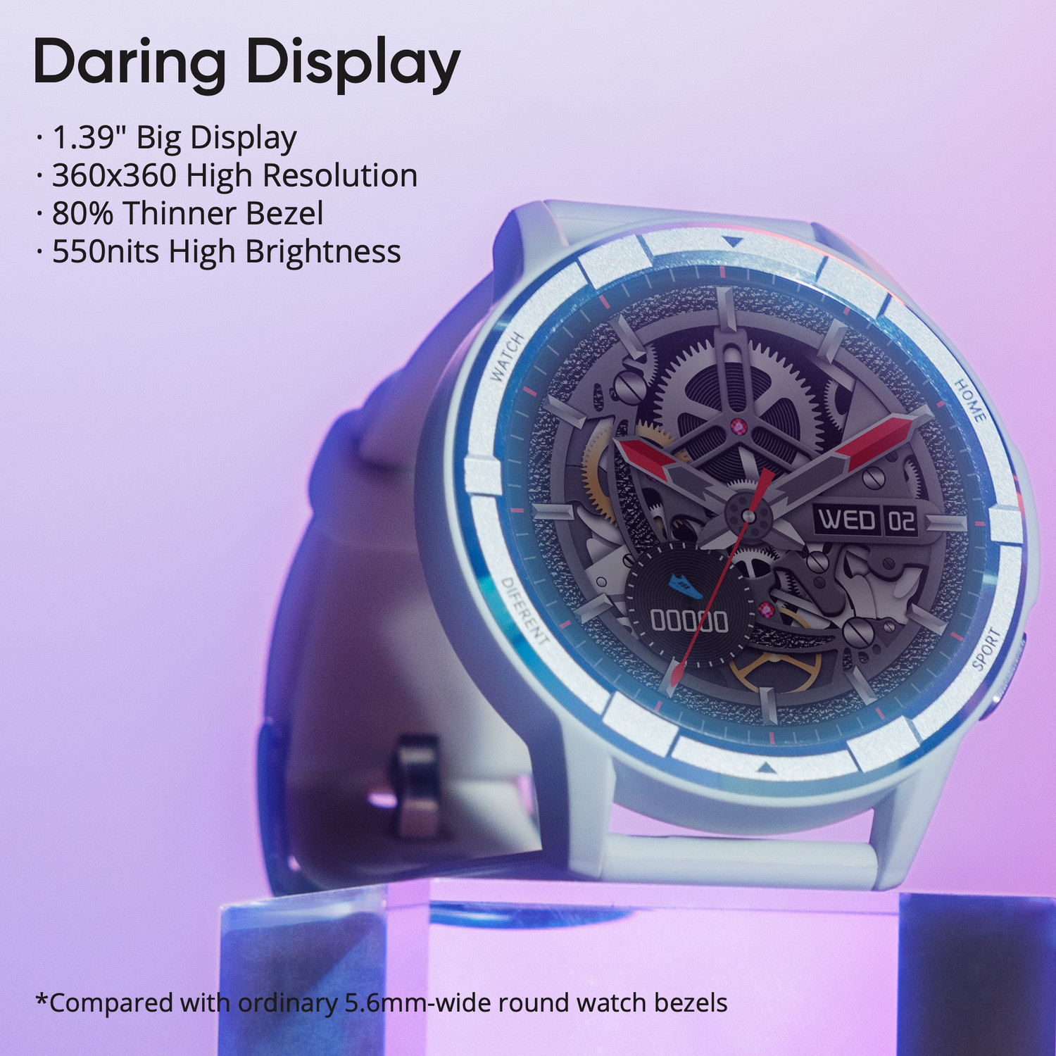 Image of DIZO Watch R Talk Go, 1.39 inch, 550nits display, 10 day battery (by realme TechLife) (White Strap, Free Size)