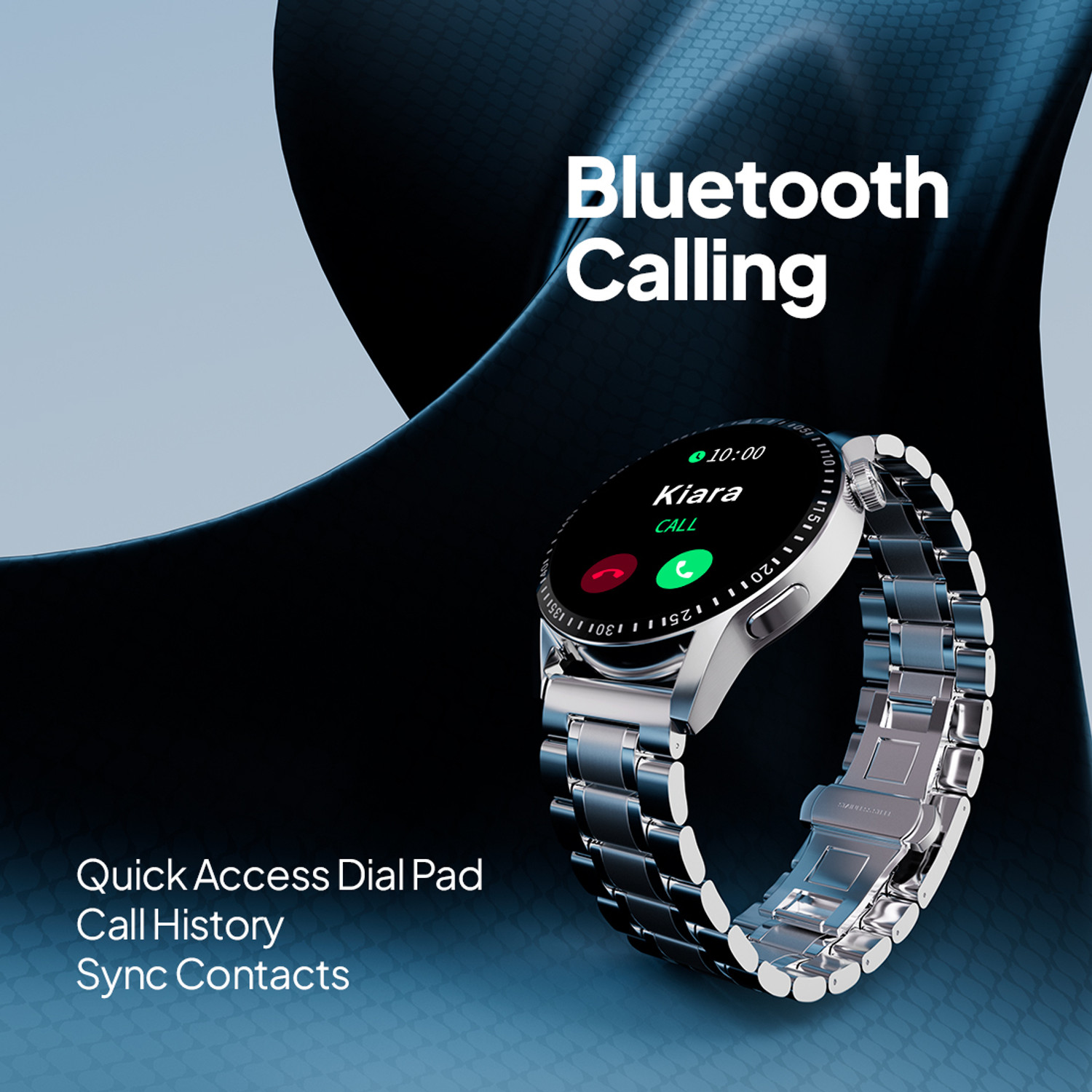 Image of Fire-Boltt Ultimate 35.3mm (1.39) Stainless Steel Luxury Bluetooth Calling, 120+ Sports Smartwatch