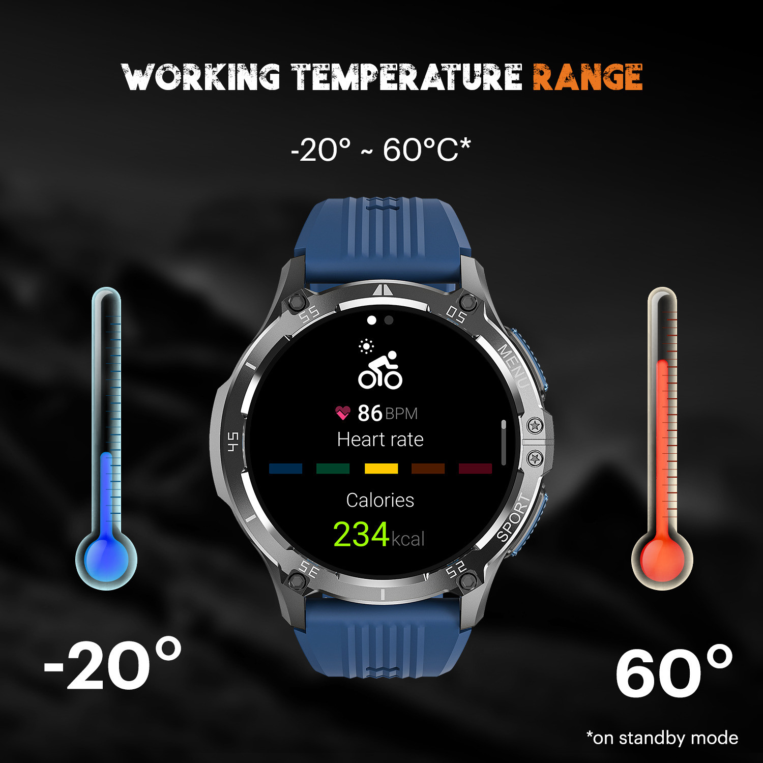 Image of Noise Force Plus 1.46'' AMOLED Always-On Display with Bluetooth Calling, Rugged Build Smartwatch