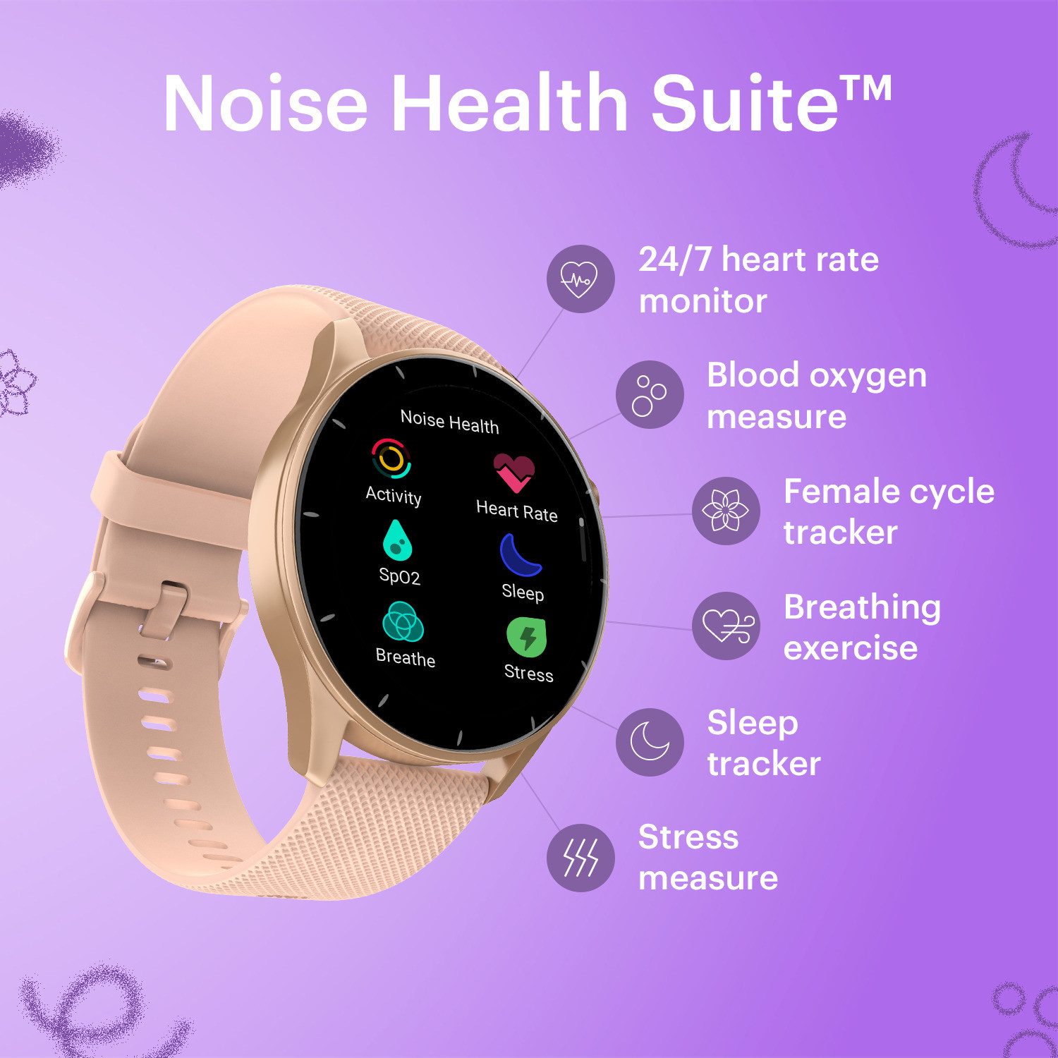 Image of Noise Crew 1.38 Round Display with Bluetooth Calling, Metallic finish, IP68 Rating Smartwatch