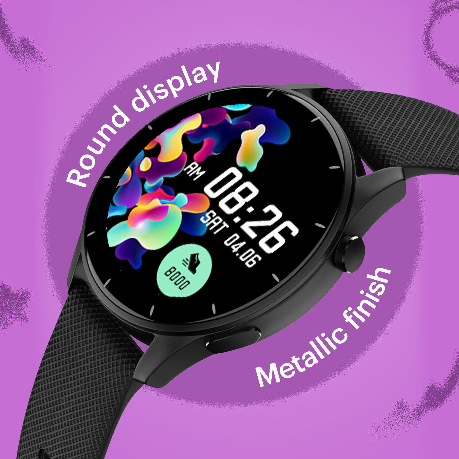 Image of Noise Crew 1.38 Round Display with Bluetooth Calling, Metallic finish, IP68 Rating Smartwatch