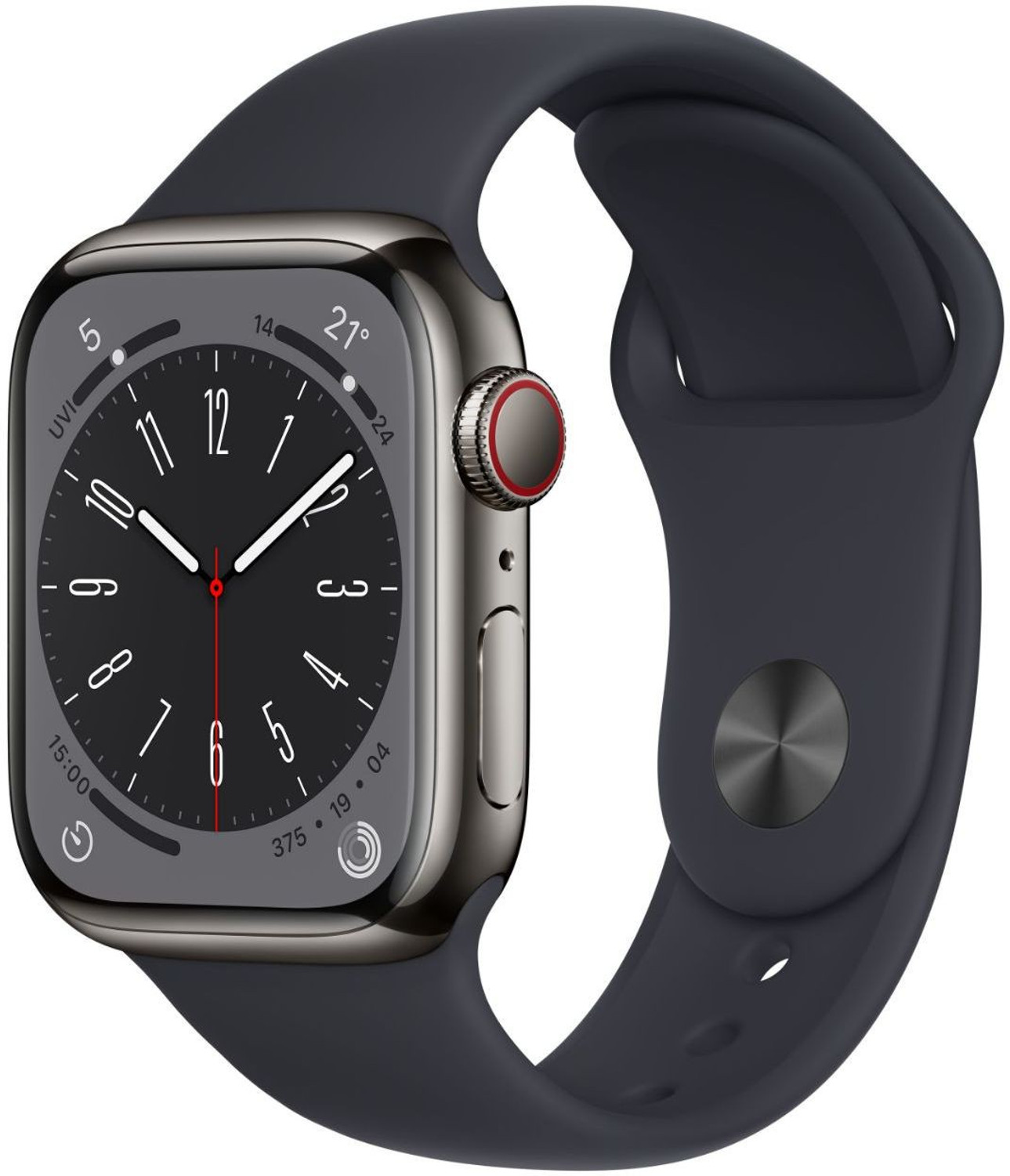 Image of Apple Watch Series 8 GPS + Cellular with ECG app, Temperature sensor, Crash Detection