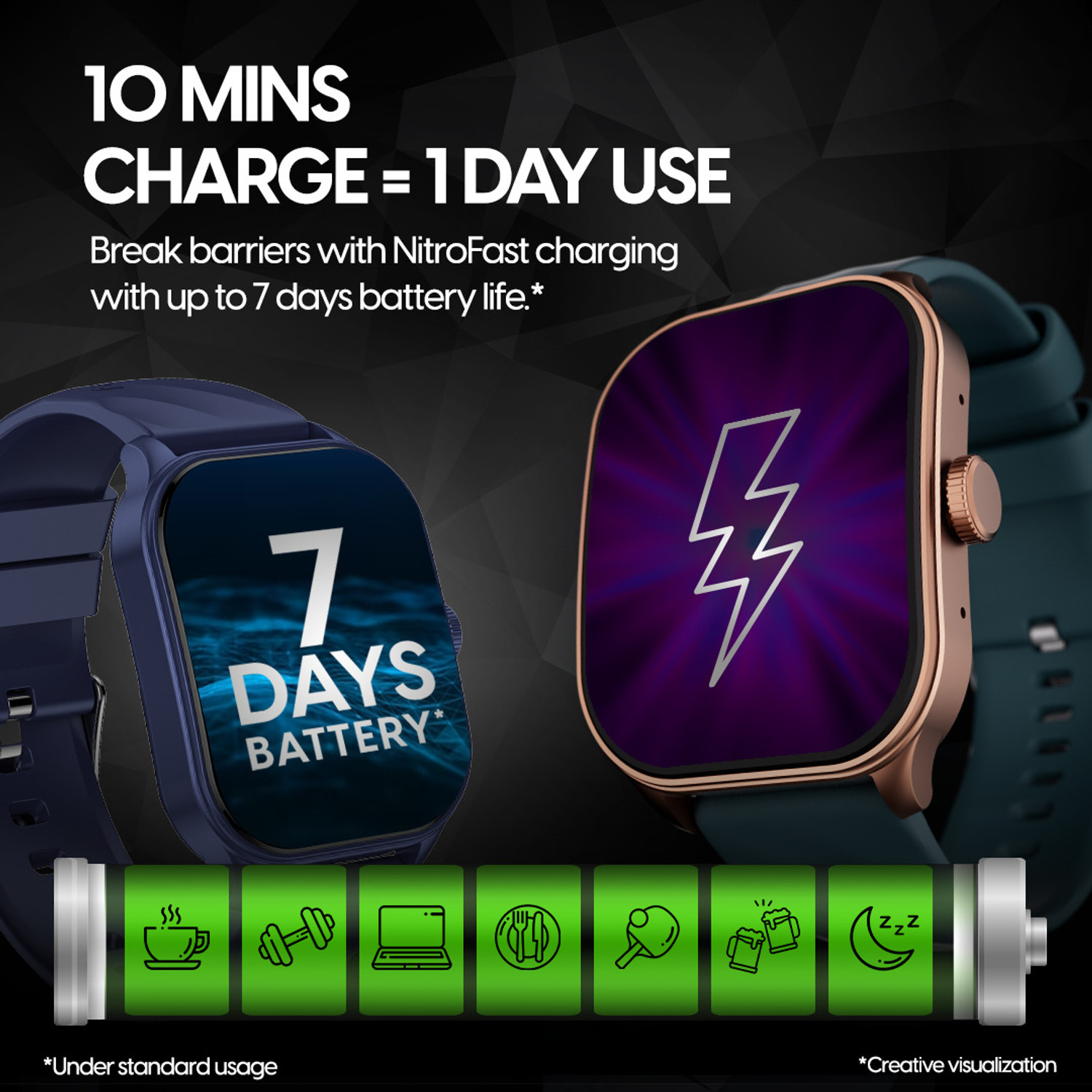 Image of Fastrack FS1 Pro|World's First,1.96 inch Super AMOLED|Highest Resolution|BT Calling Smartwatch