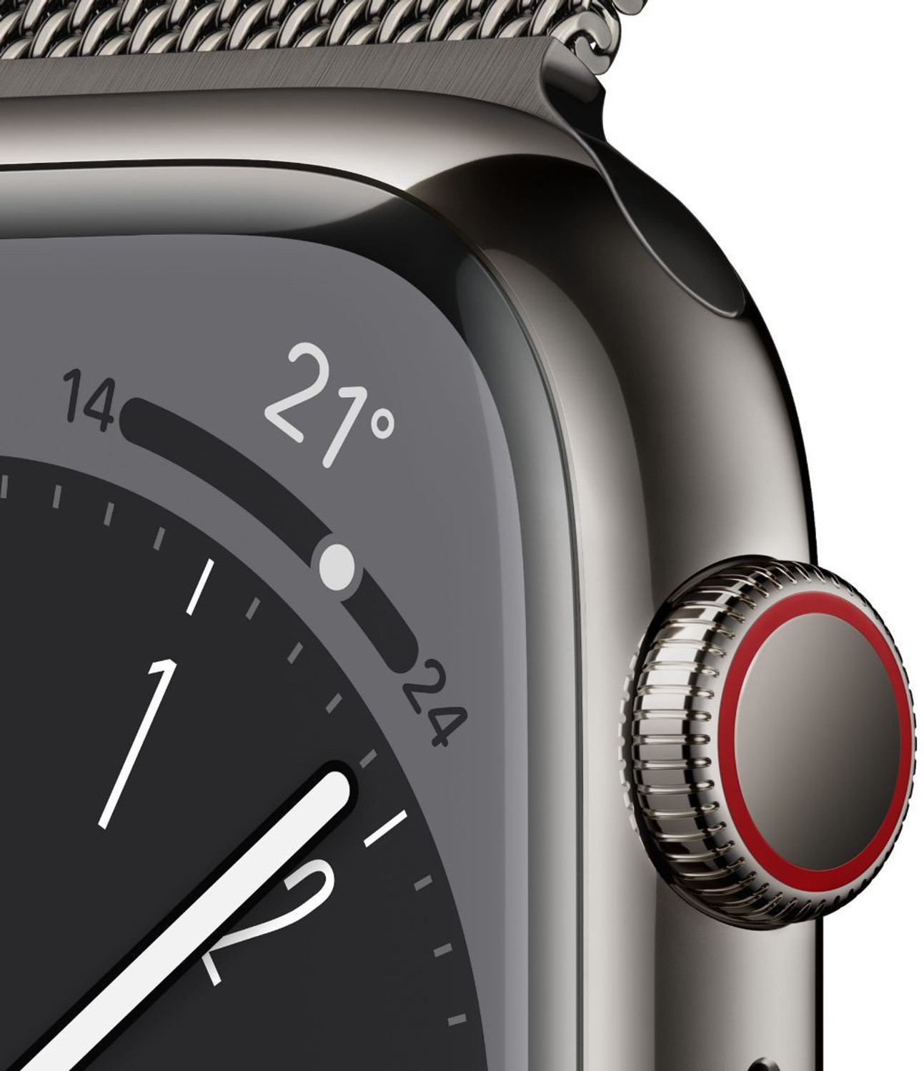 Image of Apple Watch Series 8 GPS + Cellular with ECG app, Temperature sensor, Crash Detection