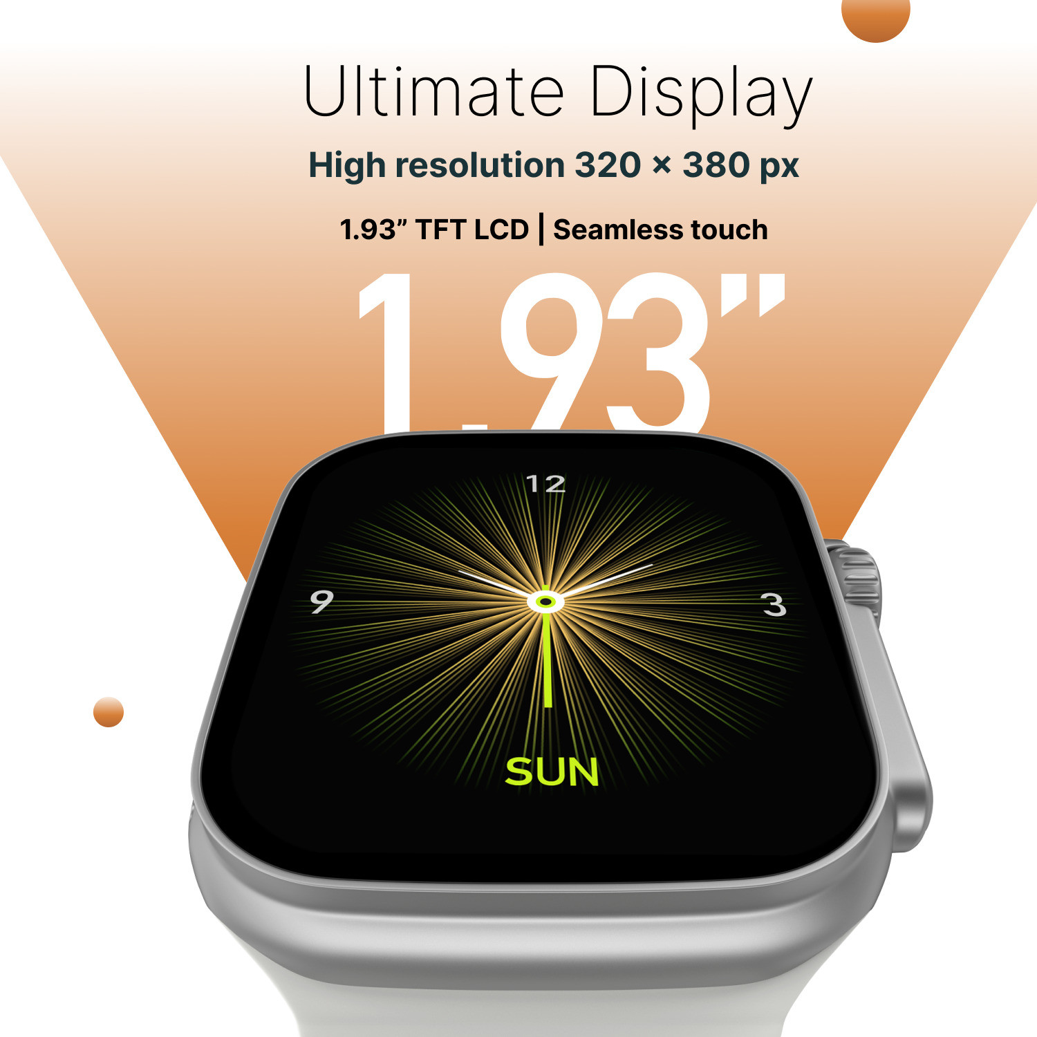 Image of alt PF BT Calling with 2.08 inch HD Display, AI Voice Assistant S8 Max Smartwatch