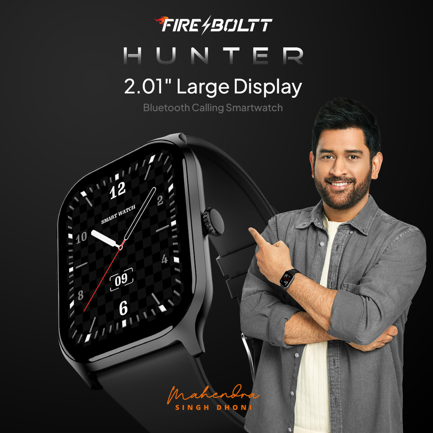 Image of Fire-Boltt Hunter 51.1mm (2.01) HD Display Bluetooth Calling Single Chipset, Metal Body Smartwatch