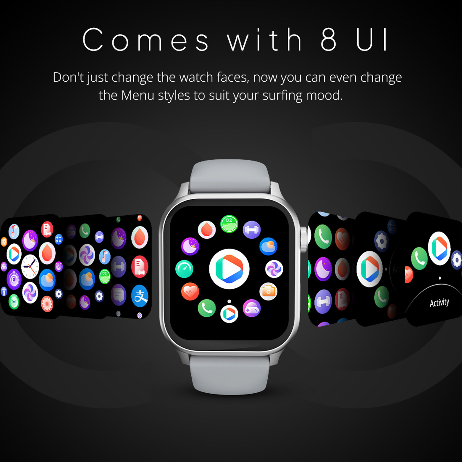 Image of Fire-Boltt Rise Bluetooth Calling 47mm (1.85) & Rotating Crown, 123 Sports Smartwatch