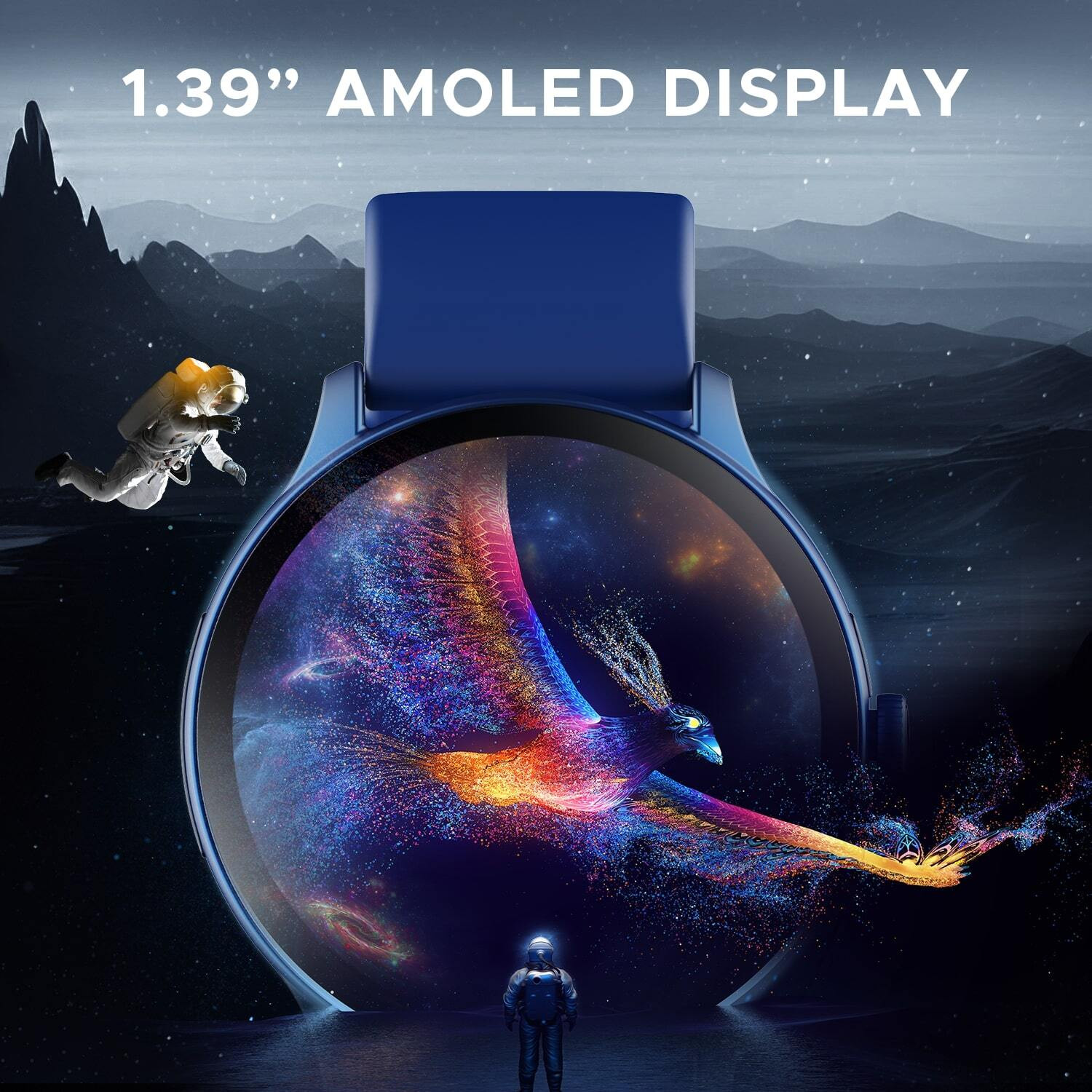 Image of boAt Lunar Connect Pro w / 3.53 CM(1.39'') AMOLED Display & Bluetooth Calling Smartwatch