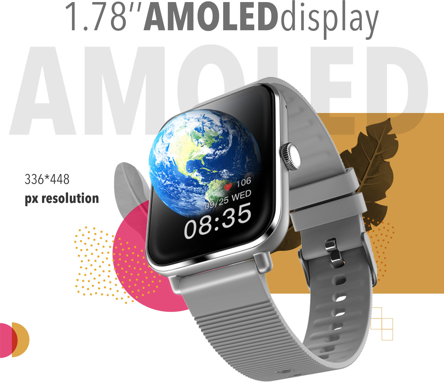 Image of alt GOAT, 1.78 AMOLED Display, Single Chip Bluetooth Calling, 100+ Watchfaces, IP68 Smartwatch