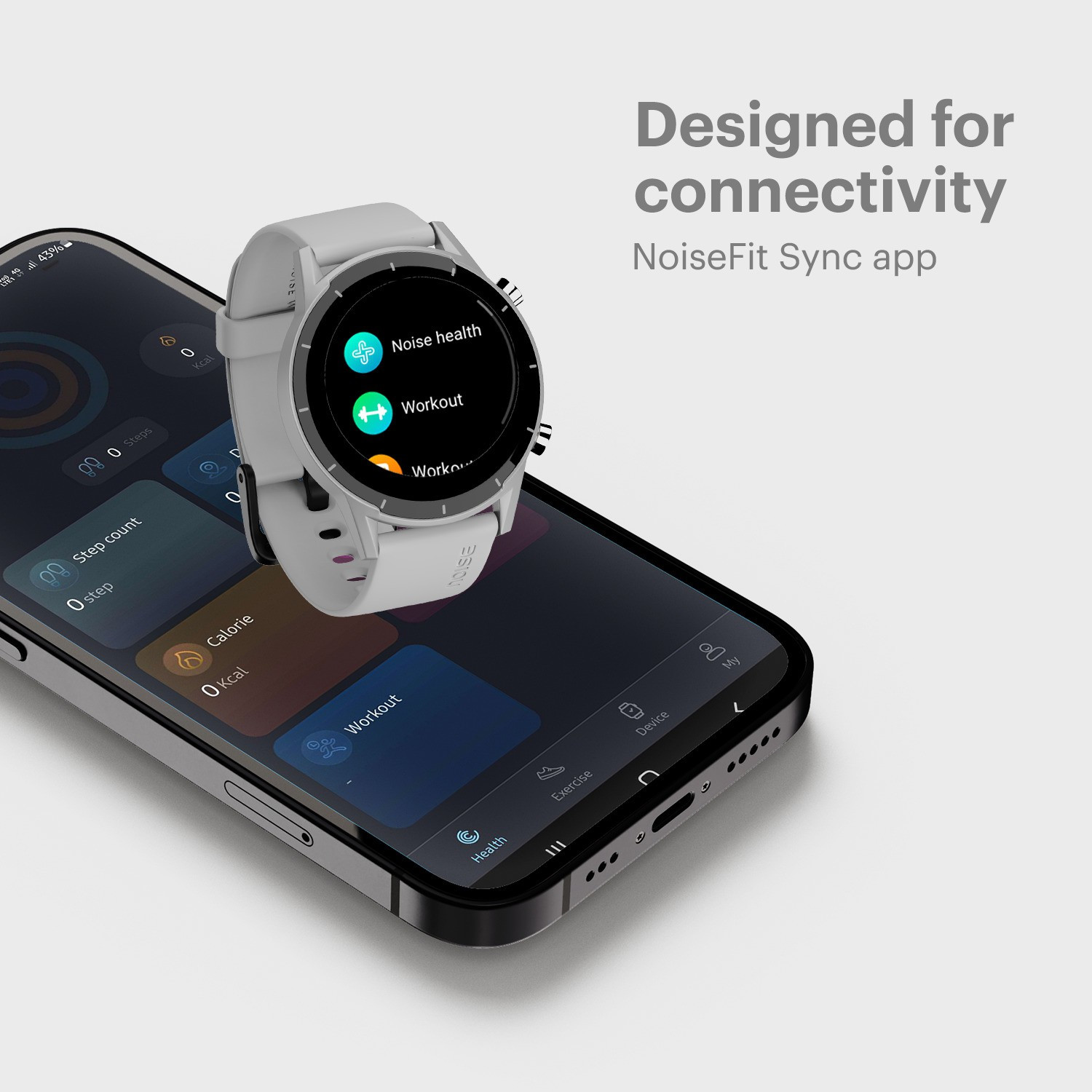 Image of Noise Core 2 1.28 inch Display , Noisefit sync app, 100+ watch faces & 50+ Sports Modes Smartwatch