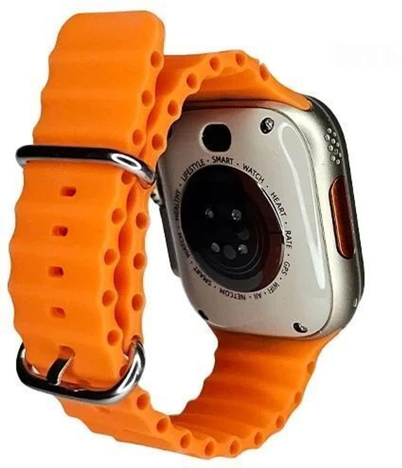 Image of ZoneAlpha S9 ULTRA Smartwatch (Orange Strap, medium)