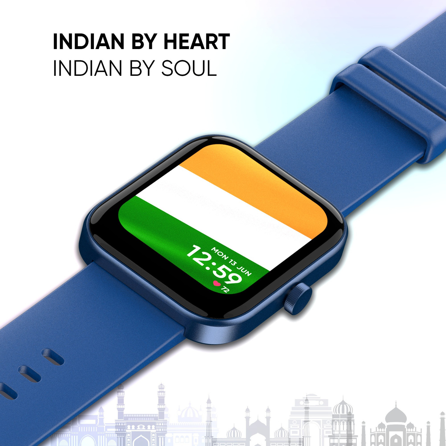 Image of Mivi Model E with 1.69 inch Display, 7-Day Battery Life , Spo2, Heart Rate Monitor. Smartwatch