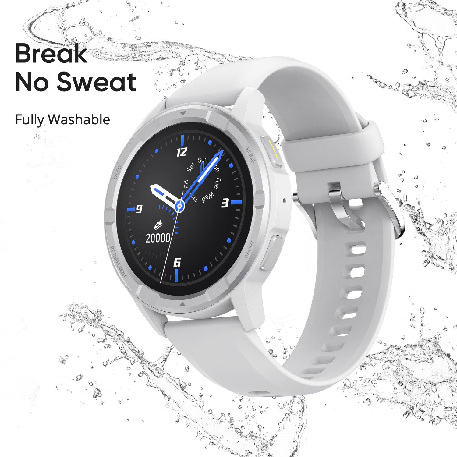 Image of DIZO Watch R Talk Go, 1.39 inch, 550nits display, 10 day battery (by realme TechLife) (White Strap, Free Size)