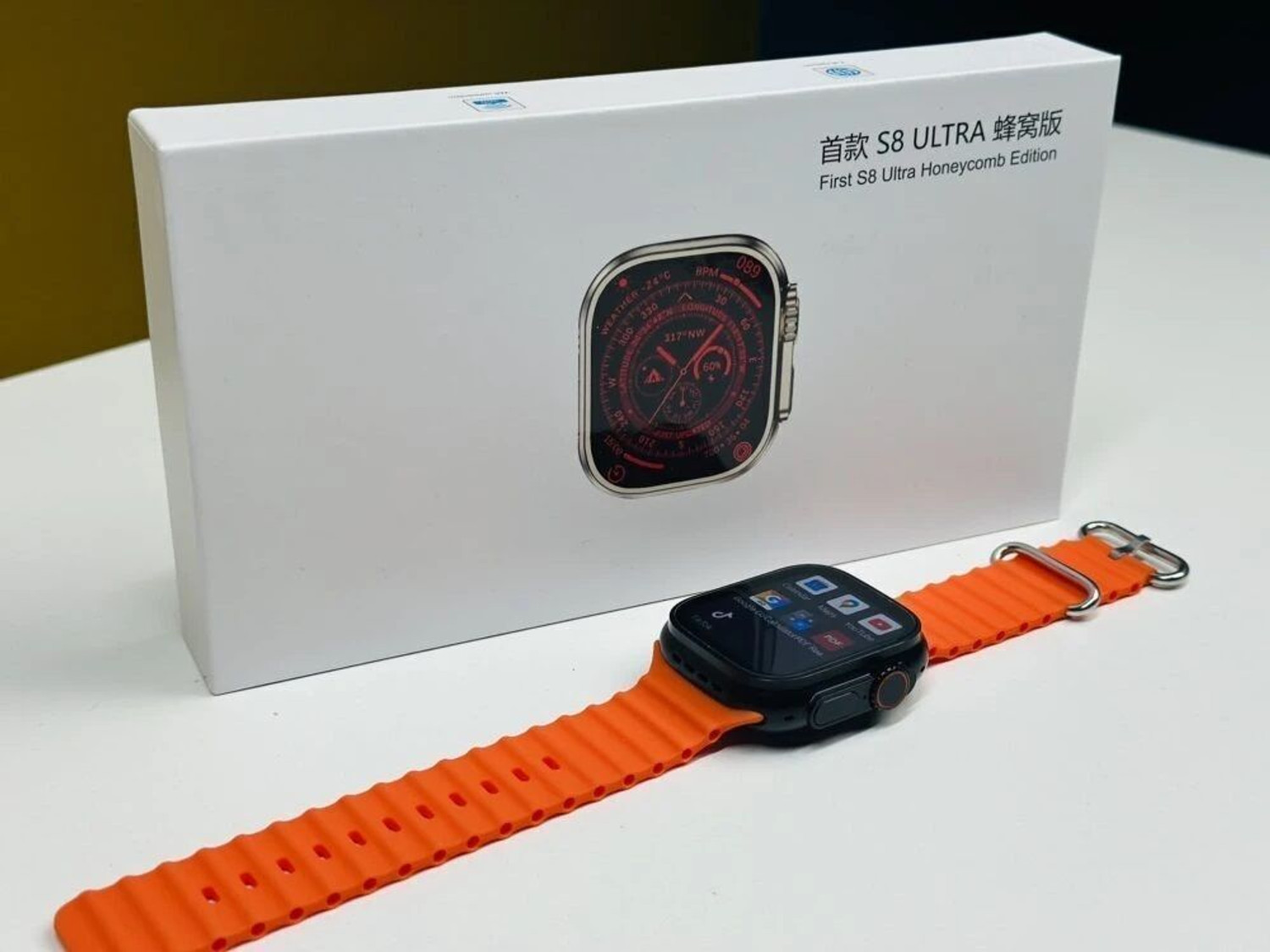 Image of Lastpoint 4G Camera and Sim Card Support watch Smartwatch (Black Strap, free)