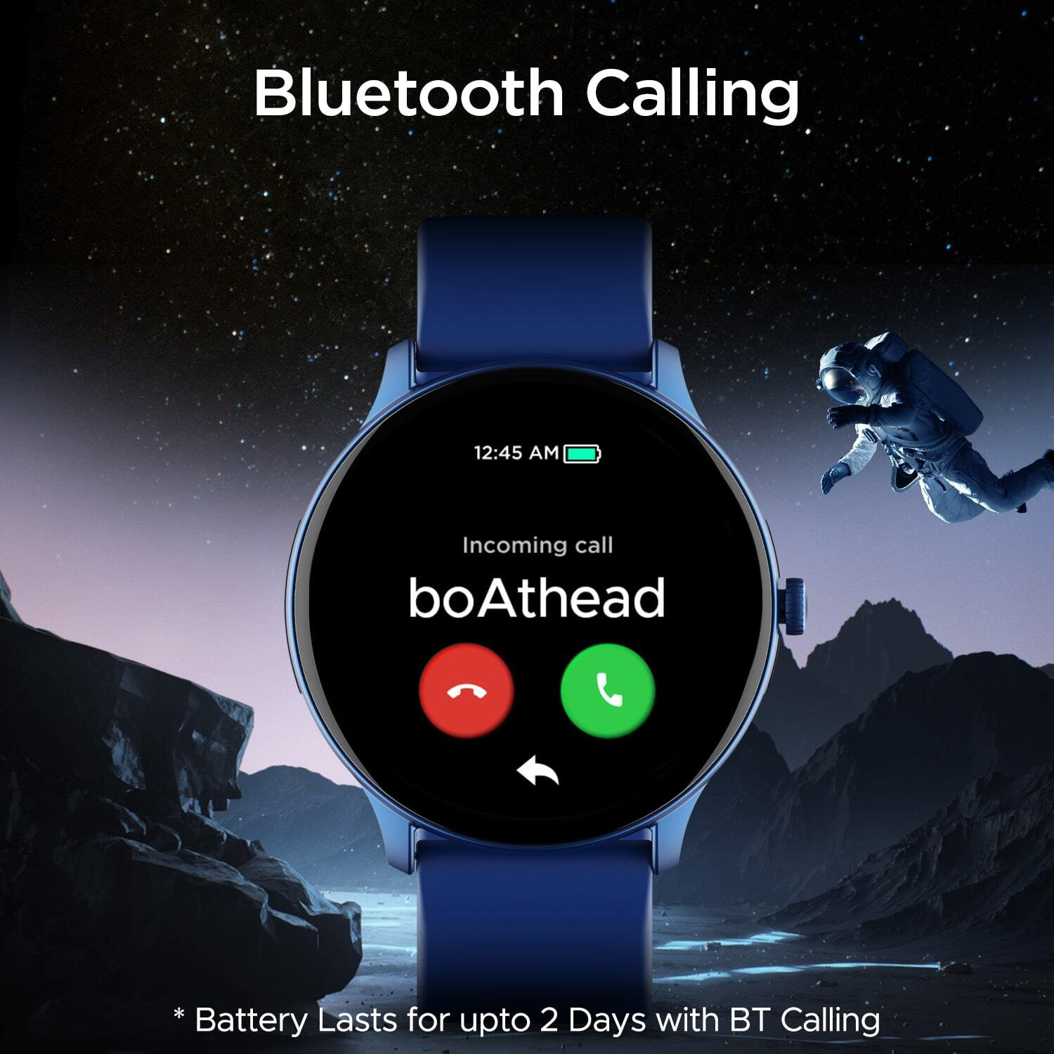 Image of boAt Lunar Connect Pro w / 3.53 CM(1.39'') AMOLED Display & Bluetooth Calling Smartwatch