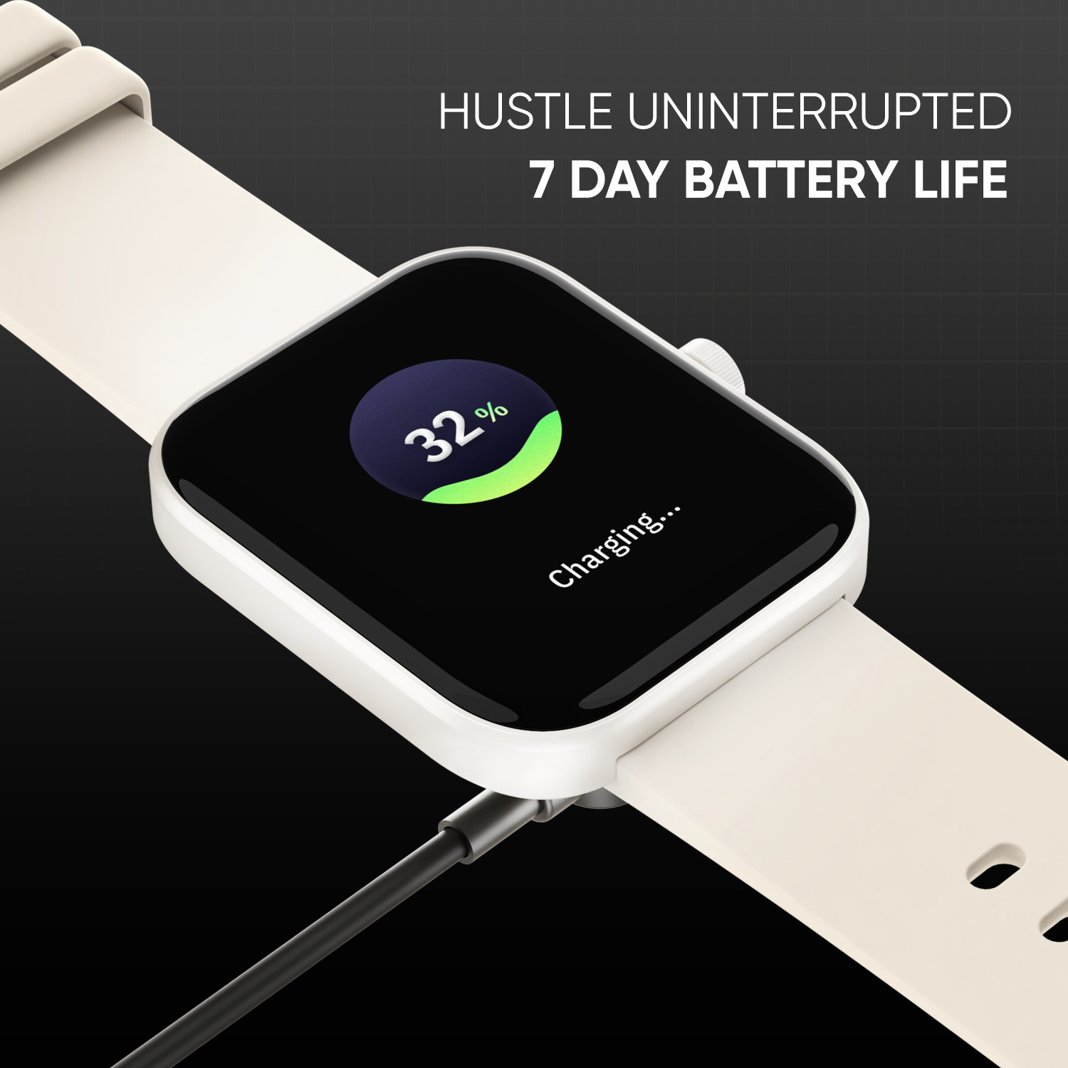 Image of Mivi Model E with 1.69 inch Display, 7-Day Battery Life , Spo2, Heart Rate Monitor. Smartwatch
