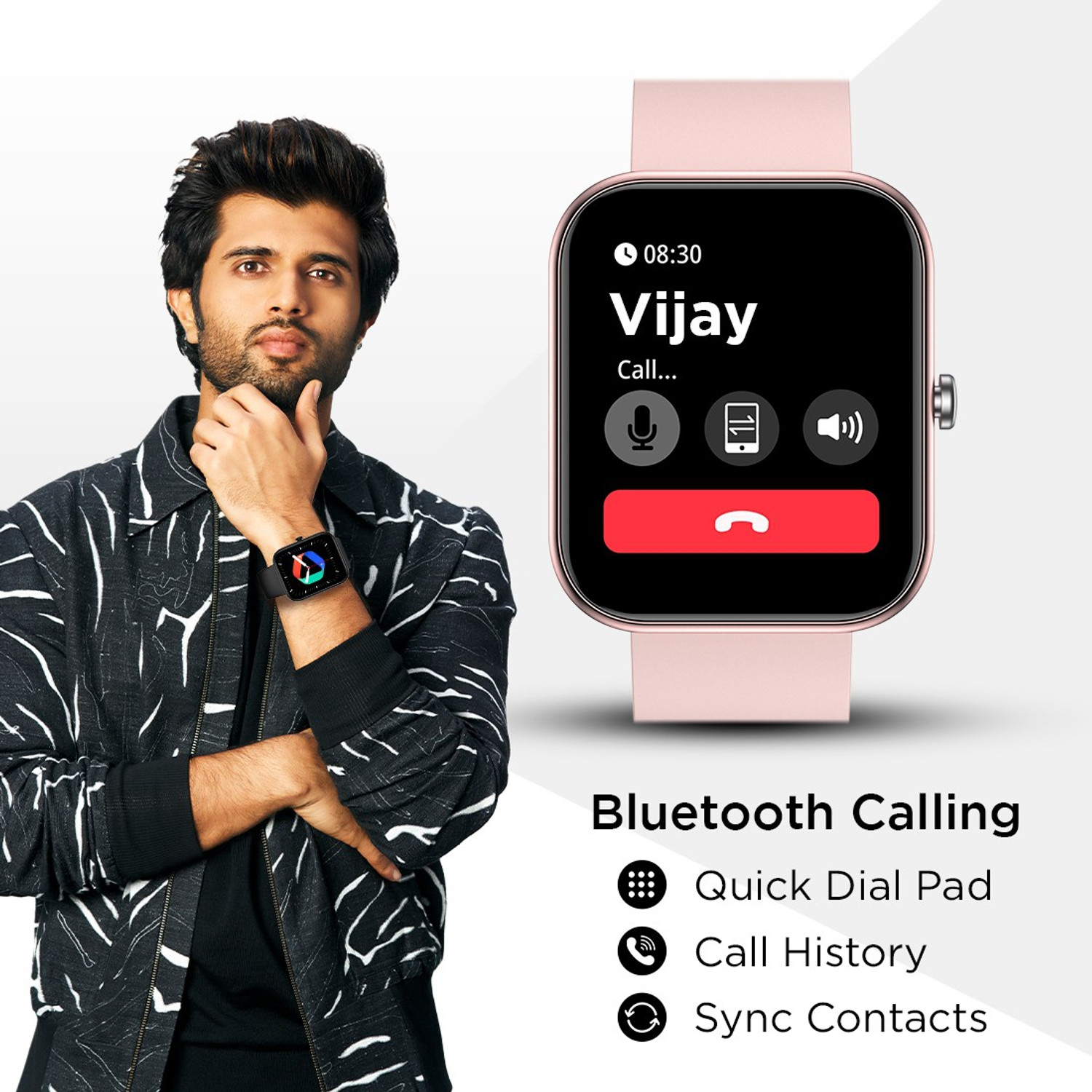 Image of Fire-Boltt Wonder 45.7mm (1.8) Bluetooth Calling with AI Voice Assistant Smartwatch