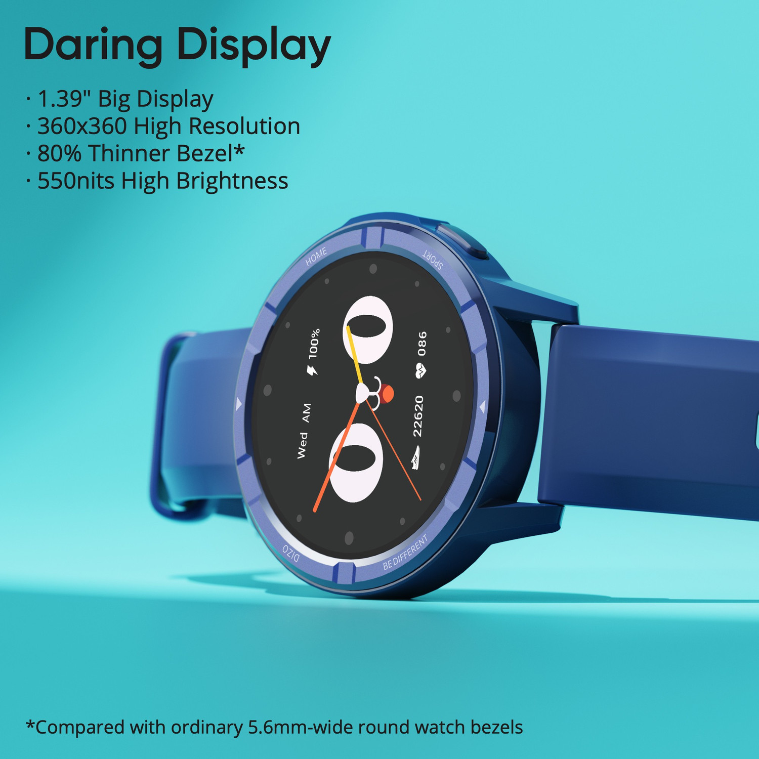 Image of DIZO Watch R Talk Go, 1.39 inch, 550nits display, 10 day battery (by TechLife)