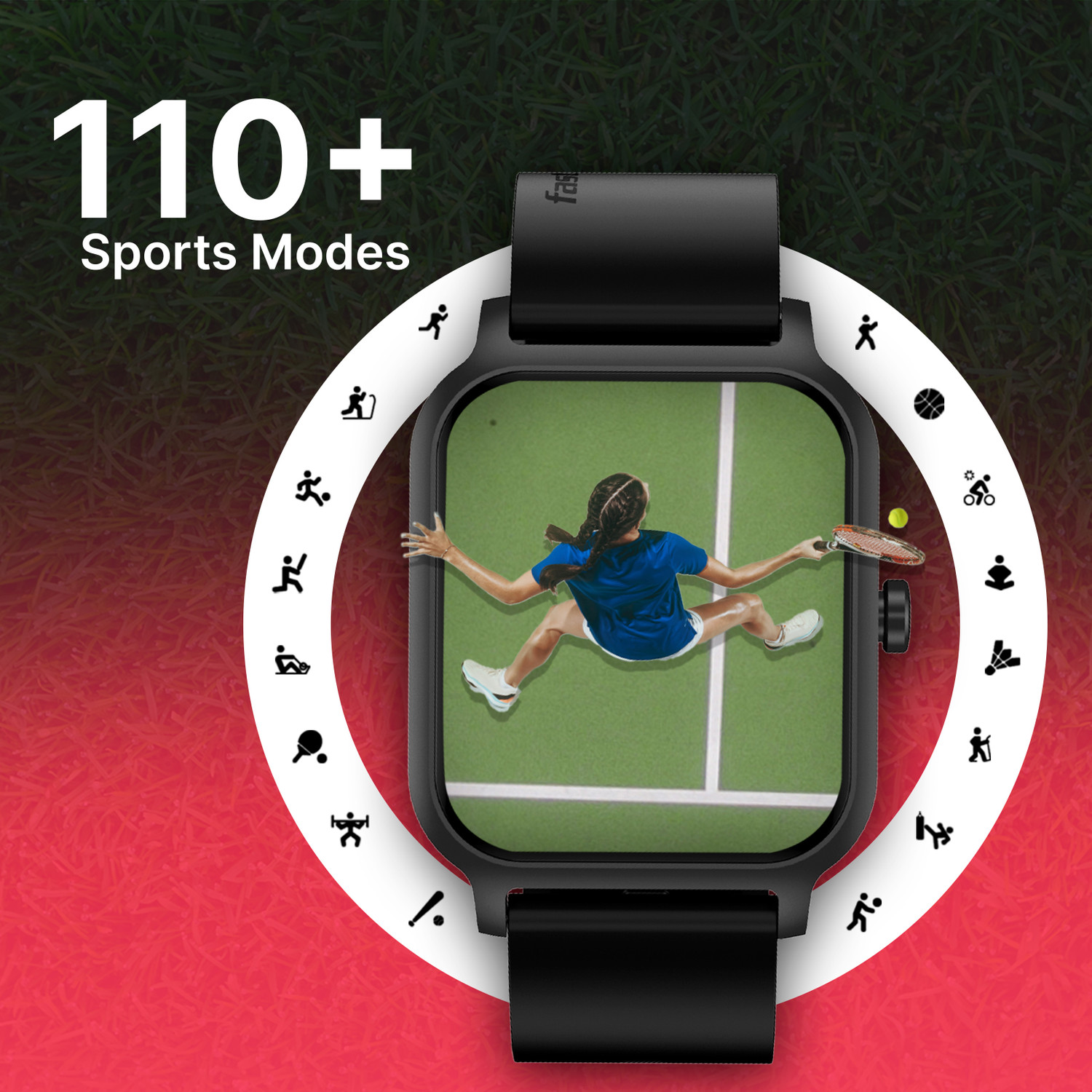 Image of Fastrack Revoltt FS1-1.83''|BT Calling|Fast Charge|110+ Sports Mode|200+ WatchFaces|IP68 Smartwatch