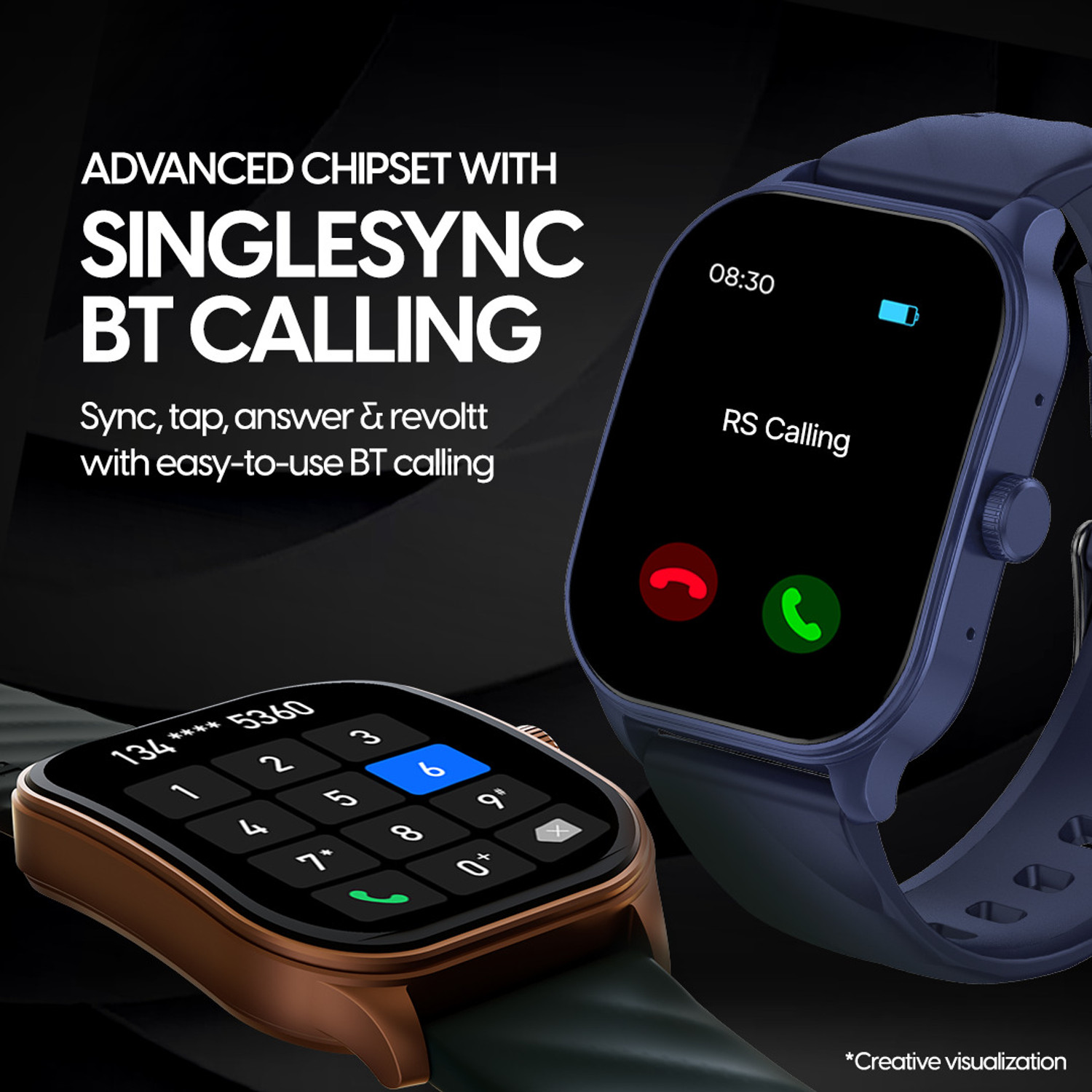 Image of Fastrack FS1 Pro|World's First,1.96 inch Super AMOLED|Highest Resolution|BT Calling Smartwatch