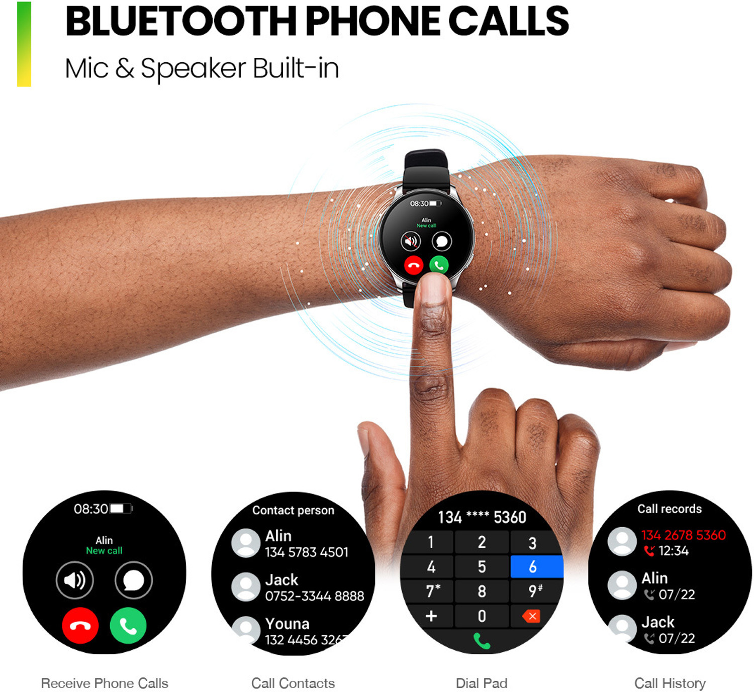 Image of AMAZFIT POP 3R Smart Watch With 1.43 inch AMOLED Display, BT Calling and AI Voice Assistance Smartwatch