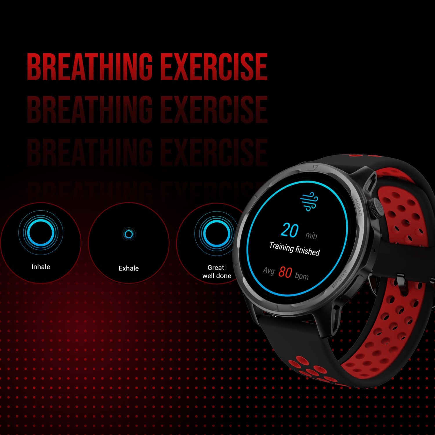 Image of Noise Bounce by Hrithik Roshan, 1.39 inch Round ,100+ Sports Modes, Dual Tone Strap Smartwatch