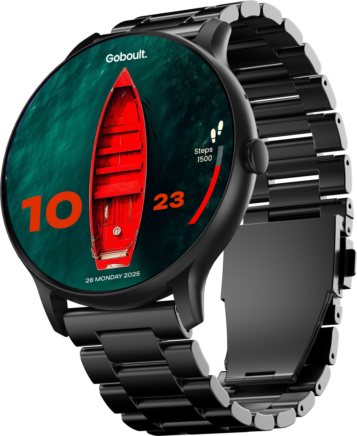 Boult Dire 1.38'' 2.5D Curved HD Display, 500Nits, 250+ Watch Faces, H