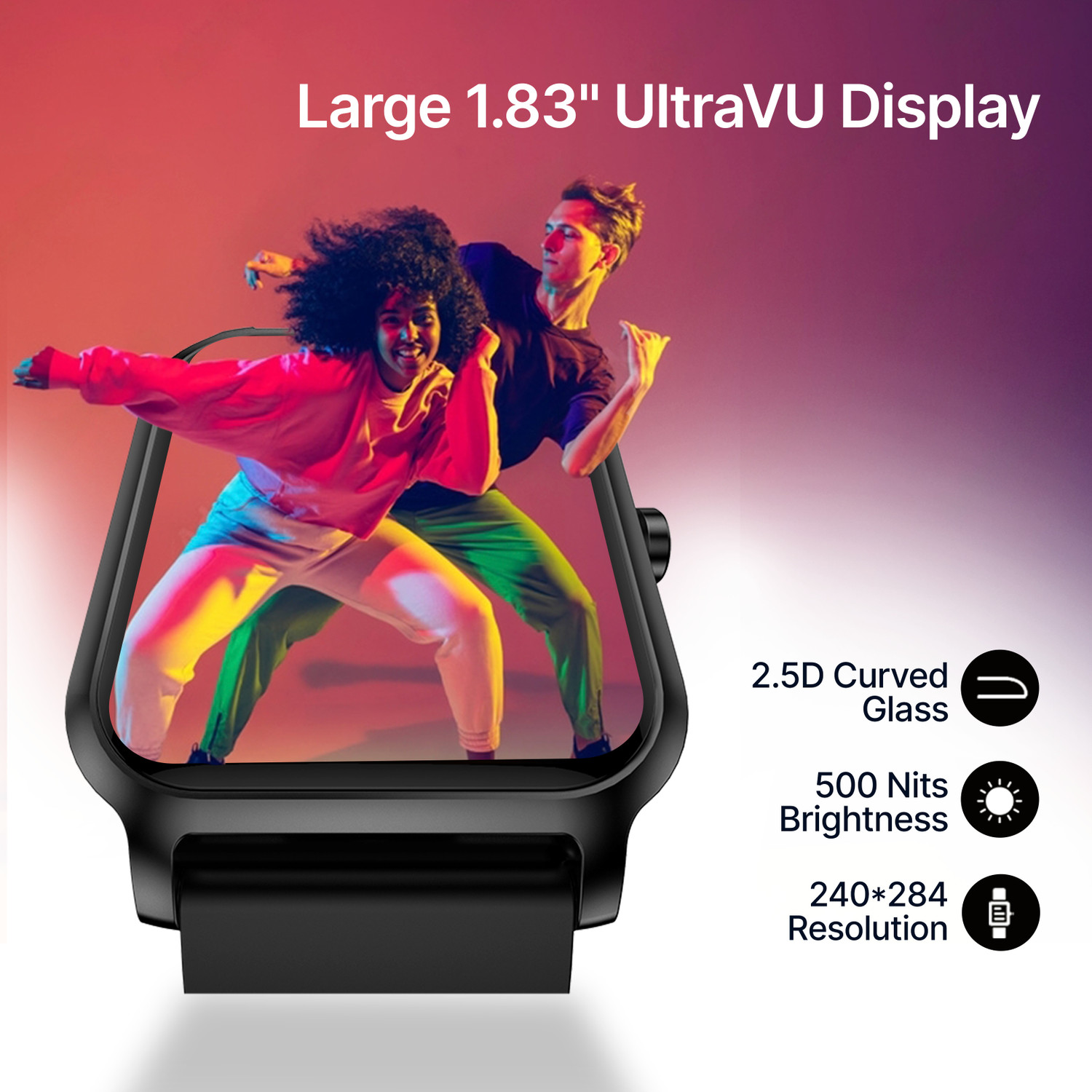 Image of Fastrack Revoltt FS1-1.83''|BT Calling|Fast Charge|110+ Sports Mode|200+ WatchFaces|IP68 Smartwatch