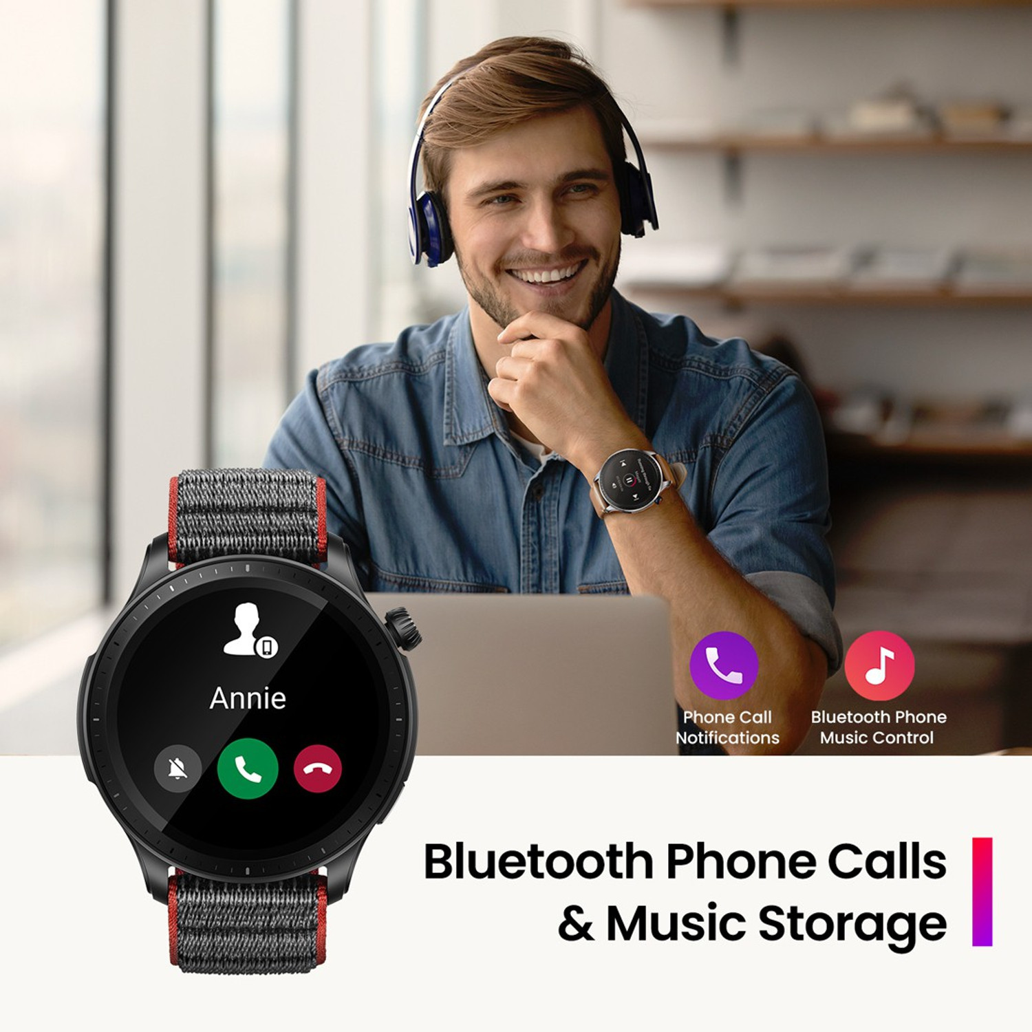 Image of AMAZFIT GTR 4 1.43AMOLED display Bluetooth calling & 6 satellite GPS positioning system Smartwatch