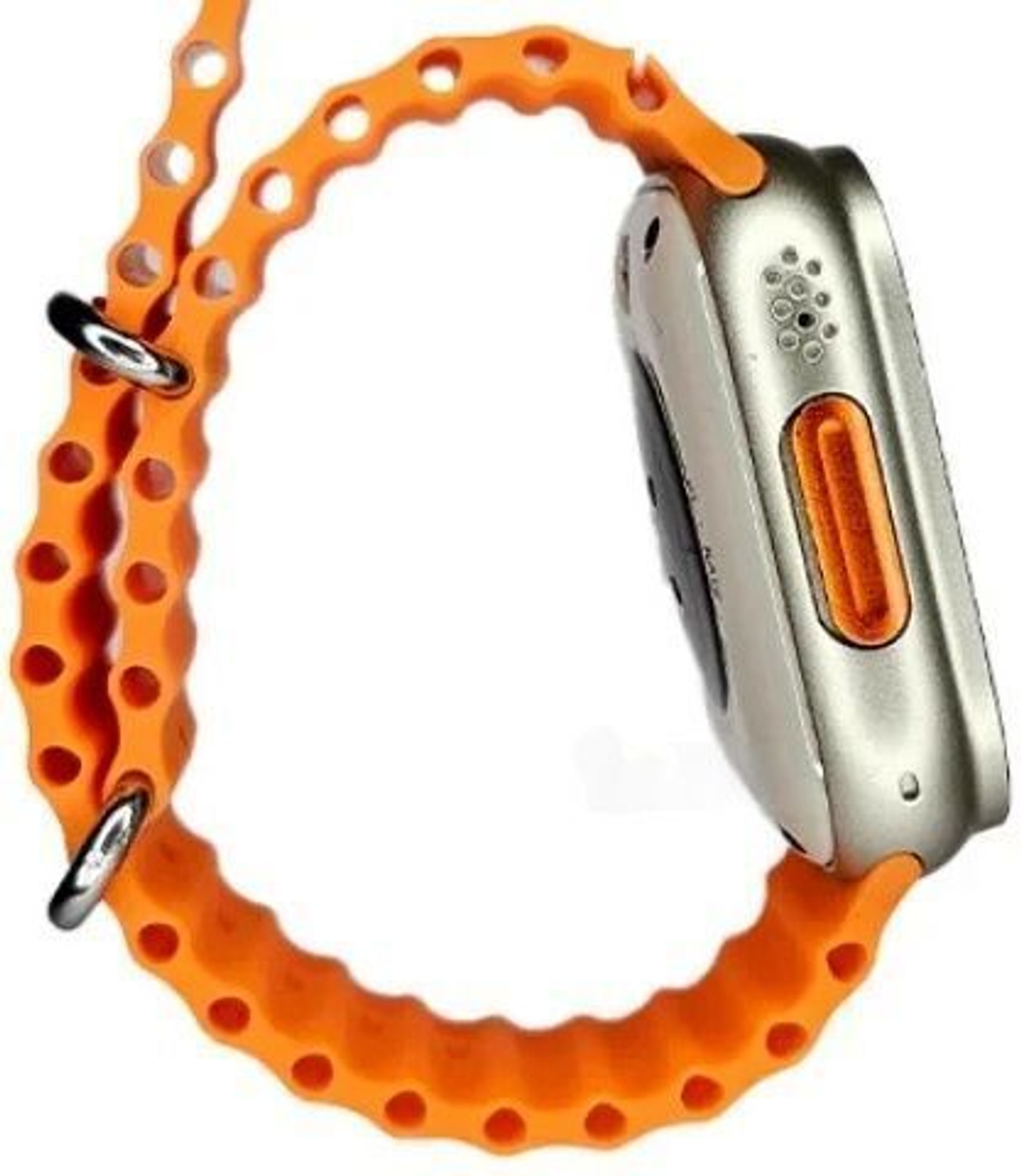 Image of ZoneAlpha S9 ULTRA Smartwatch (Orange Strap, medium)