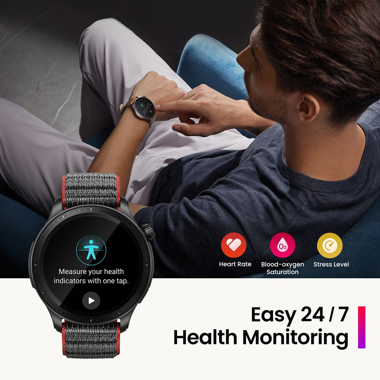 Image of AMAZFIT GTR 4 1.43AMOLED display Bluetooth calling & 6 satellite GPS positioning system Smartwatch