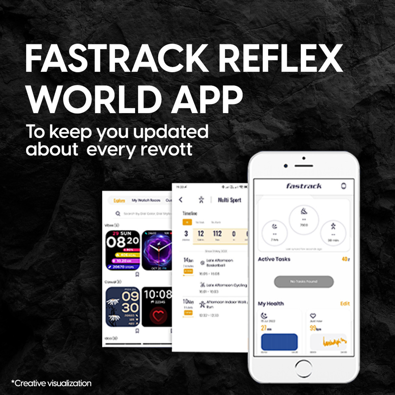 Image of Fastrack FS1 Pro|World's First,1.96 inch Super AMOLED|Highest Resolution|BT Calling Smartwatch