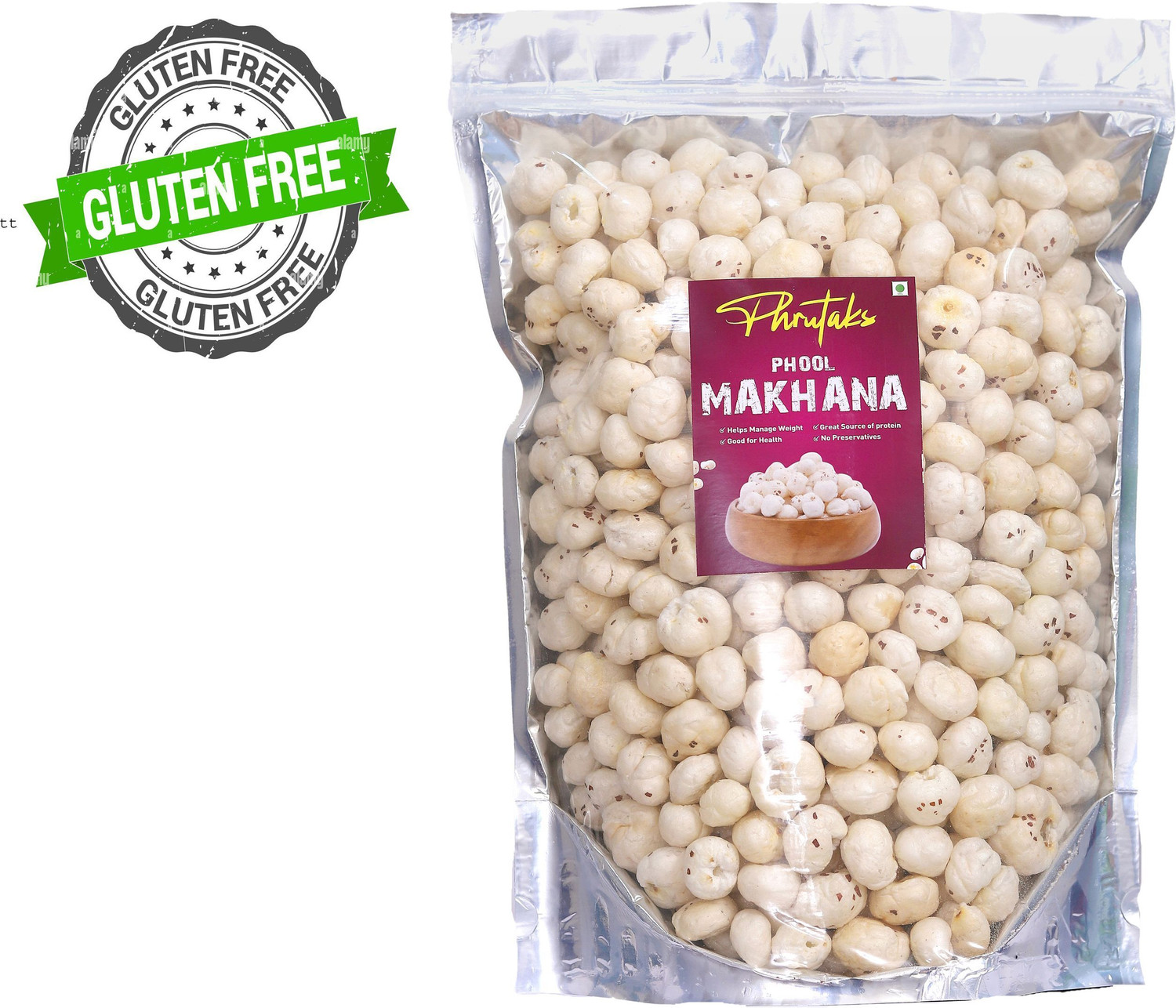 Image of anshu farm Plain Makhana (1 kg)
