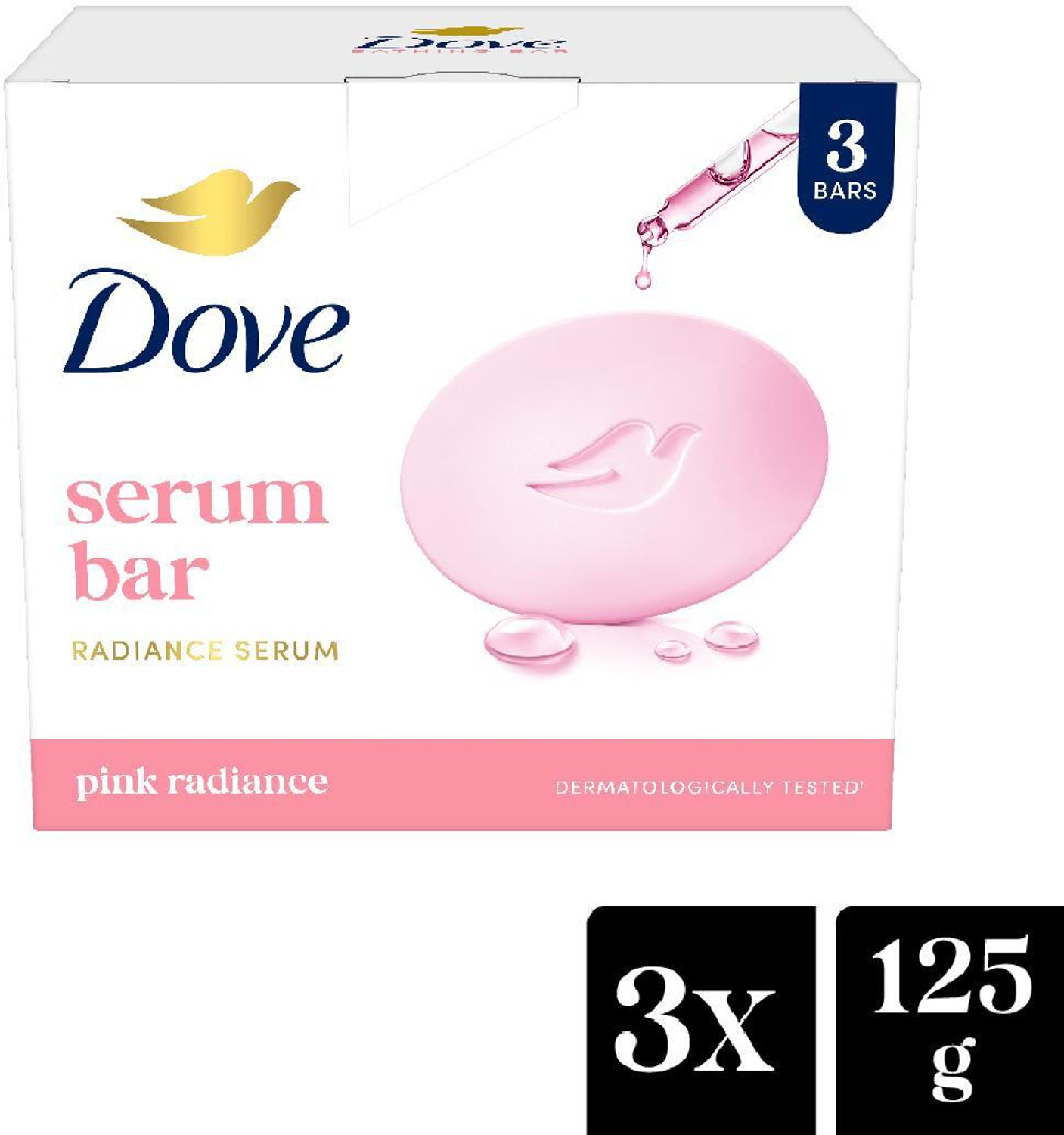 DOVE Pink Rosa Beauty Bar - Soft, Smooth, Moisturised Skin  (3 x 125