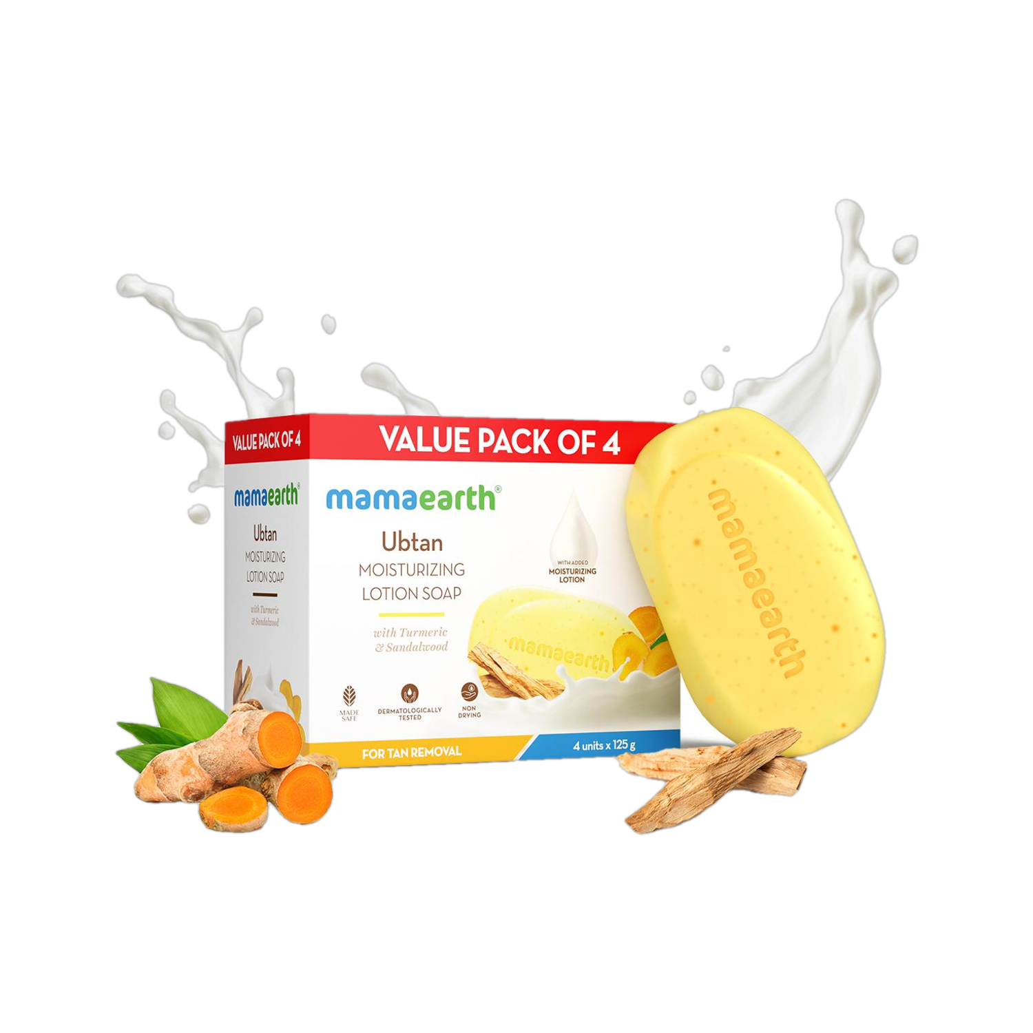 Mamaearth Ubtan Moisturizing Lotion Soap | Removes Tan | Benefits of Lotion in a Soap
