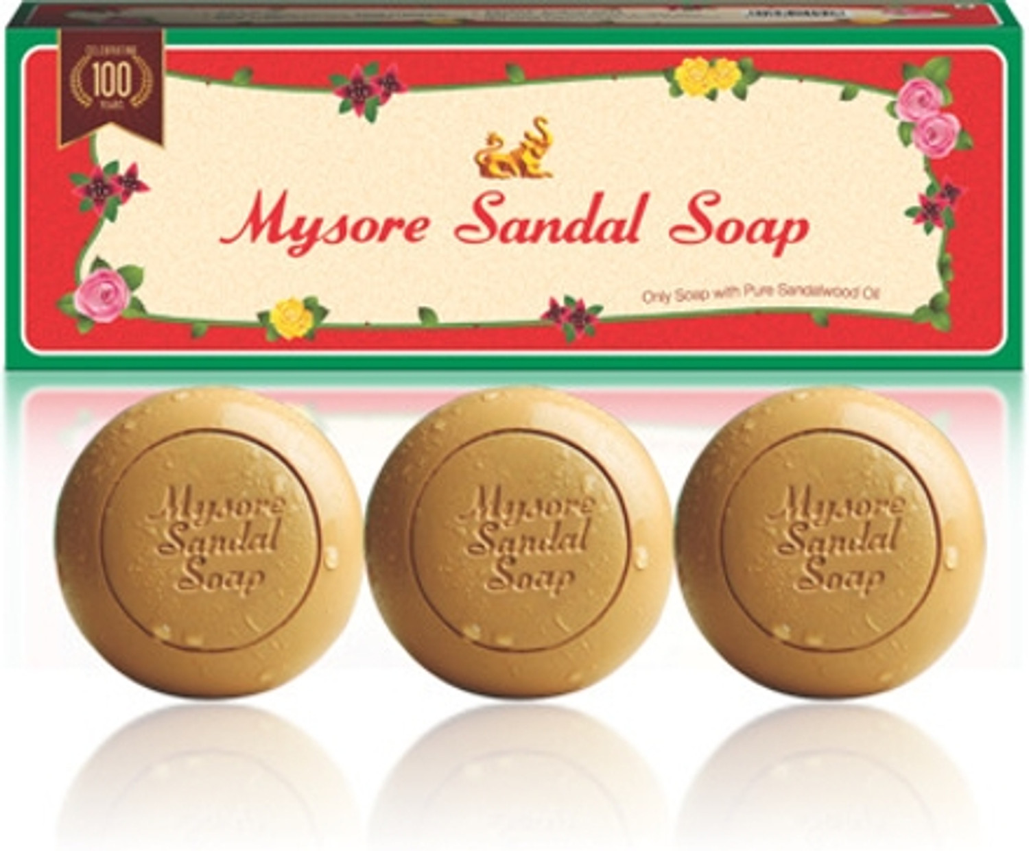 Image of MYSORE SANDAL Centennial Soap 100g Pack Of 6 (6 x 100 g)