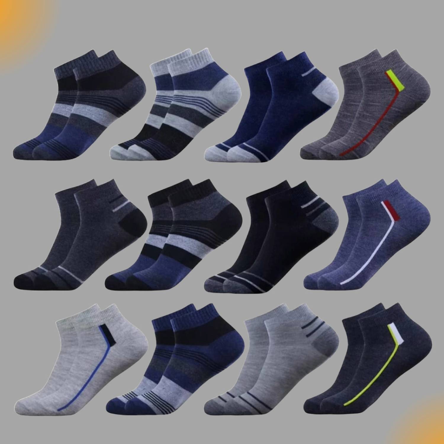 MJE Men & Women Solid Ankle Length, Peds/Footie/No-Show