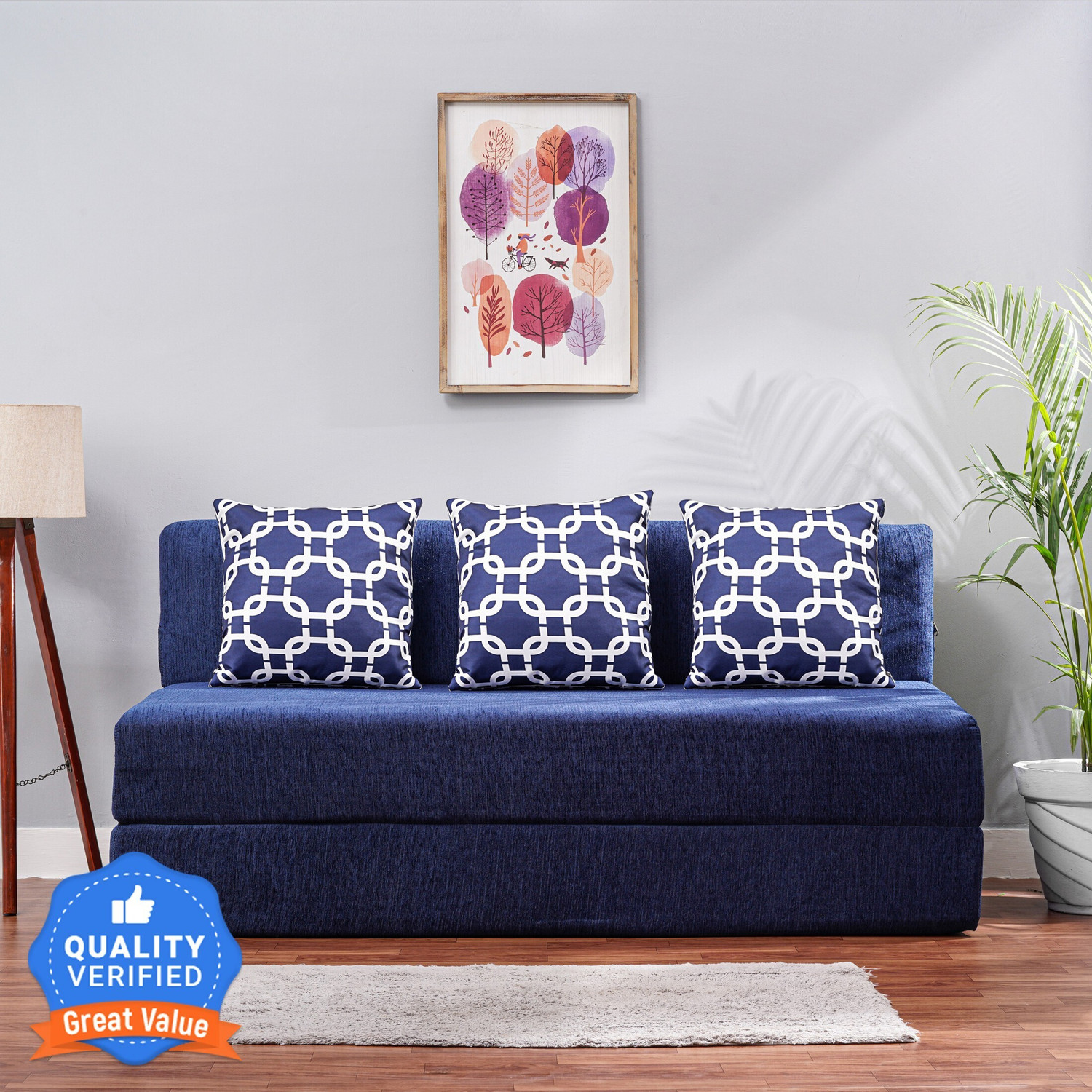 Solis Primus-comfort for all 5X6 size Sofa cum Bed for 3 Person- 3 Sea