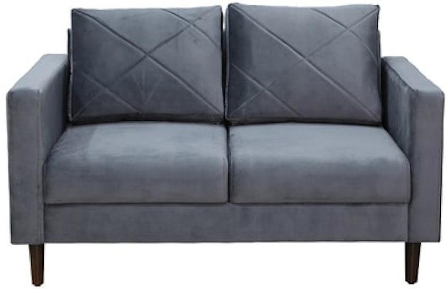 Image of RM HOME Fabric 2 Seater Sofa (Finish Color - Grey, DIY(Do-It-Yourself))