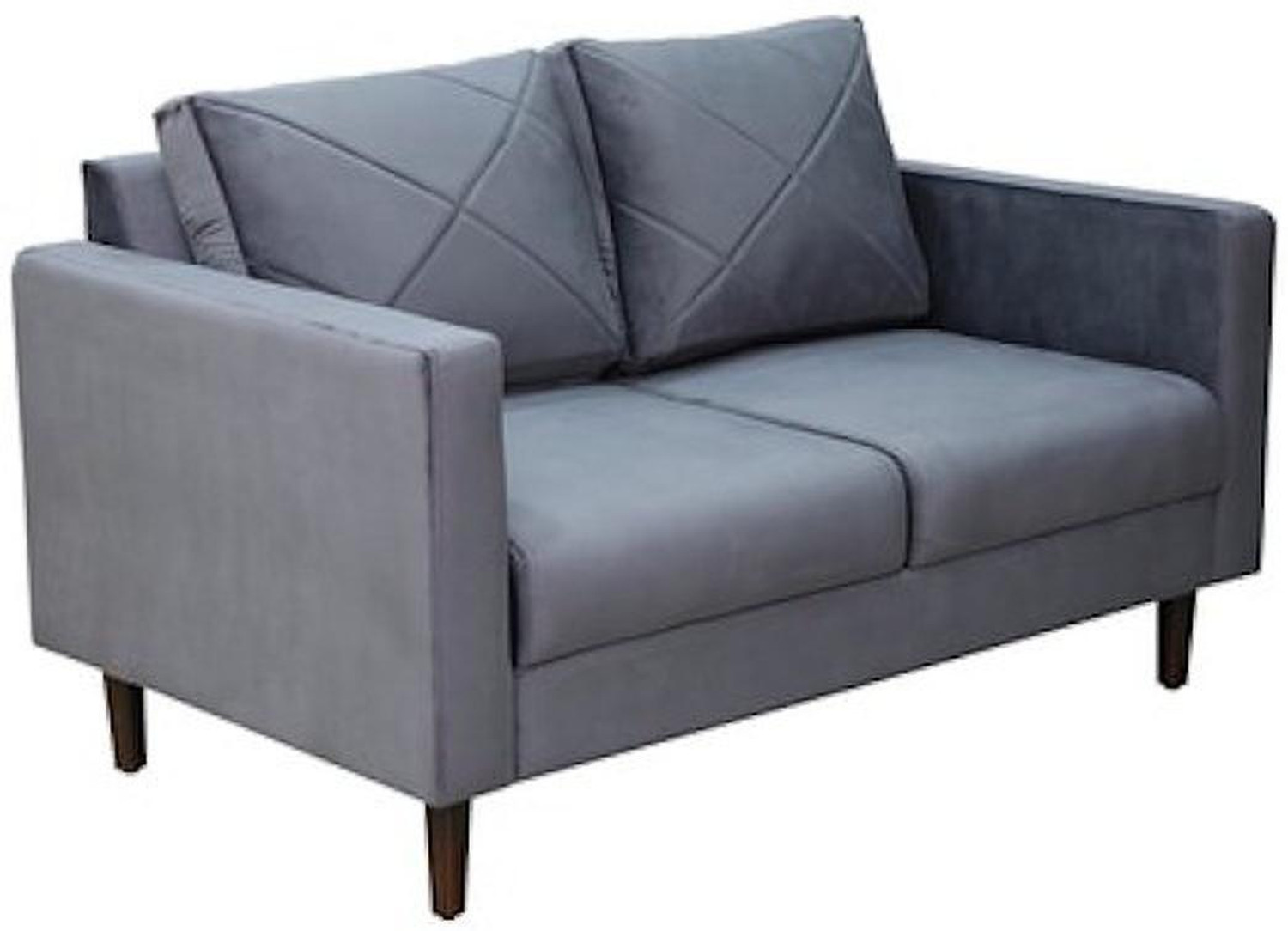 Image of RM HOME Fabric 2 Seater Sofa (Finish Color - Grey, DIY(Do-It-Yourself))