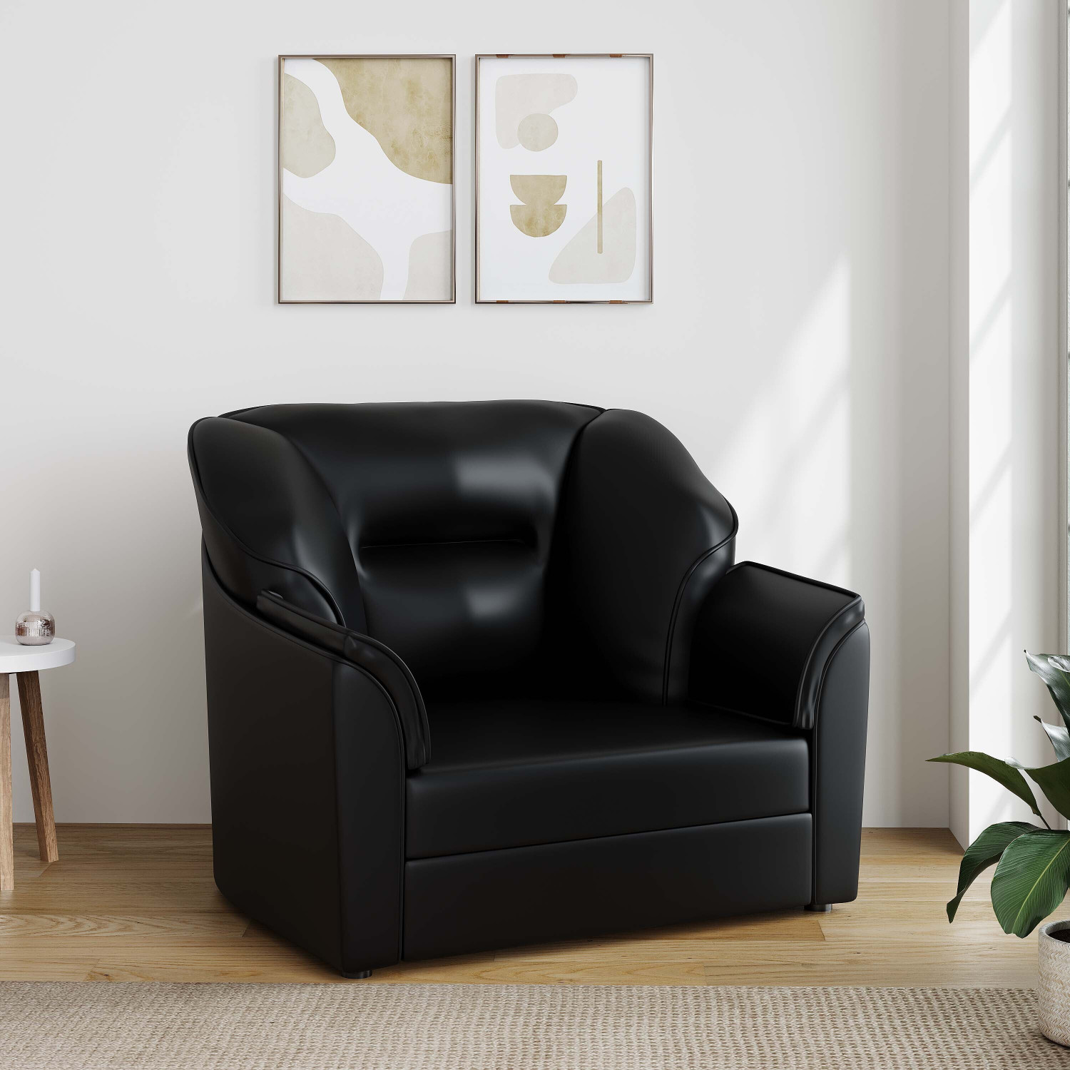 Image of WAKESURE Fabric Manual Recliner (Finish Color - Blue, DIY(Do-It-Yourself))