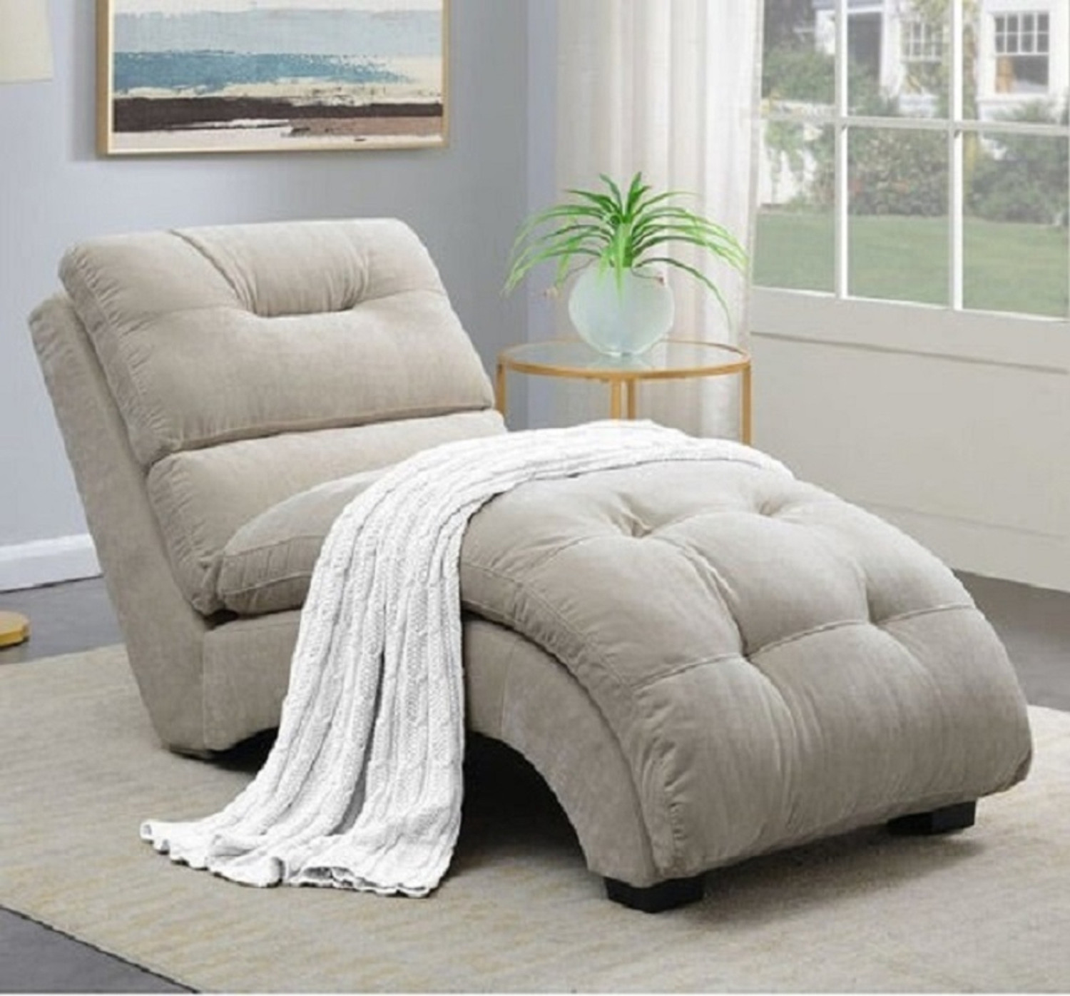 Image of WAKESURE Fabric Manual Recliner (Finish Color - Blue, DIY(Do-It-Yourself))
